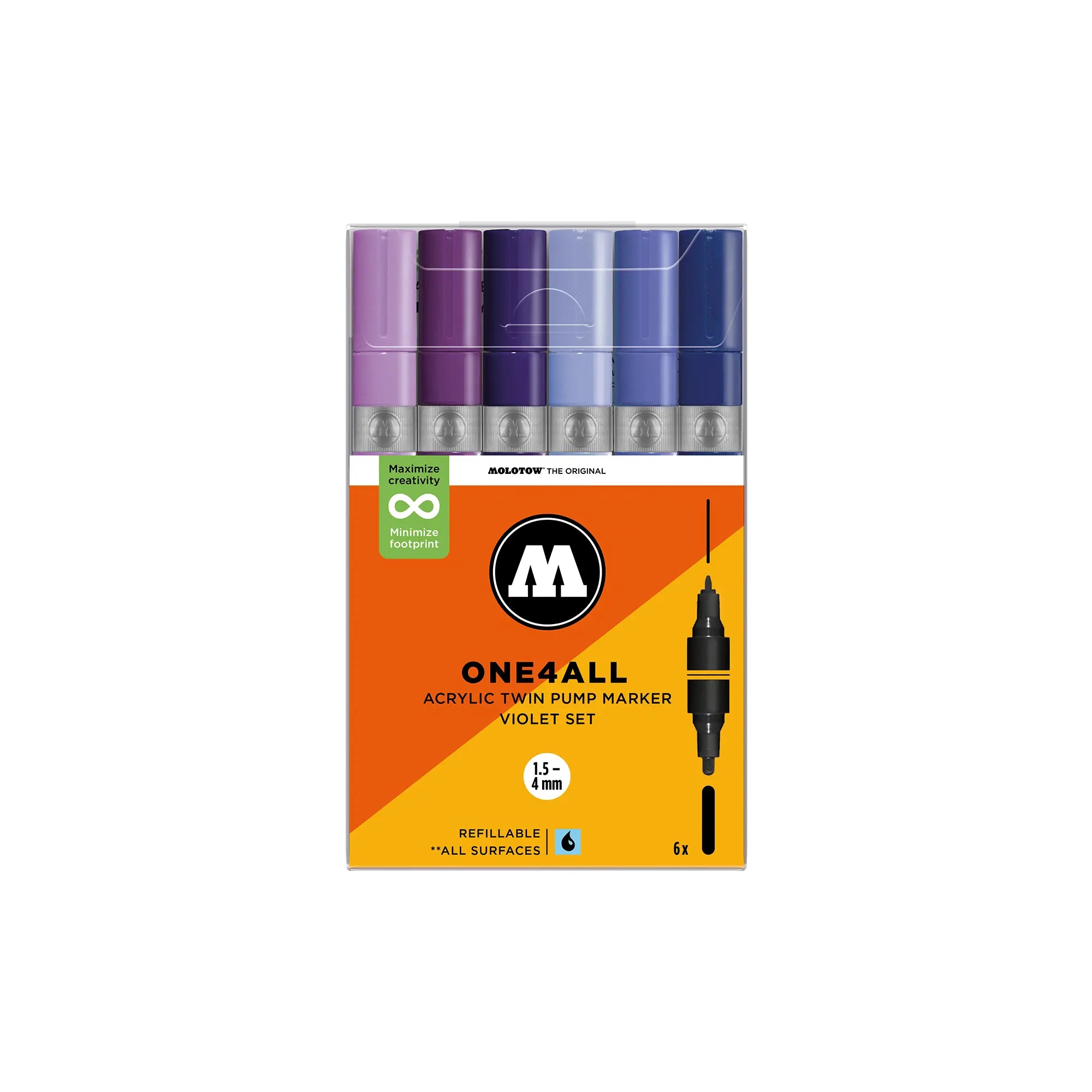 ONE4ALL™ Acrylic Twin Violet Set