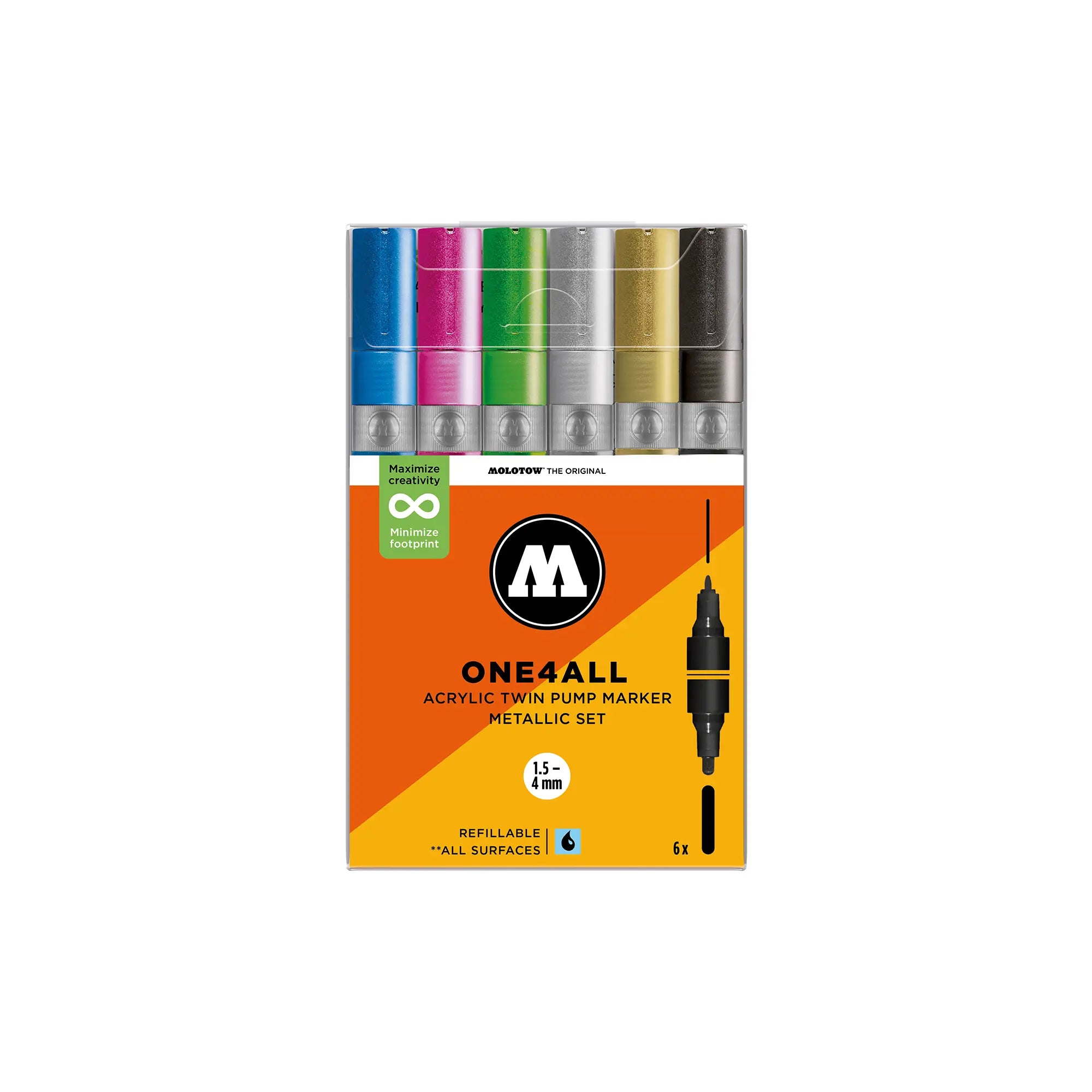 ONE4ALL™ Acrylic Twin Metallic Set
