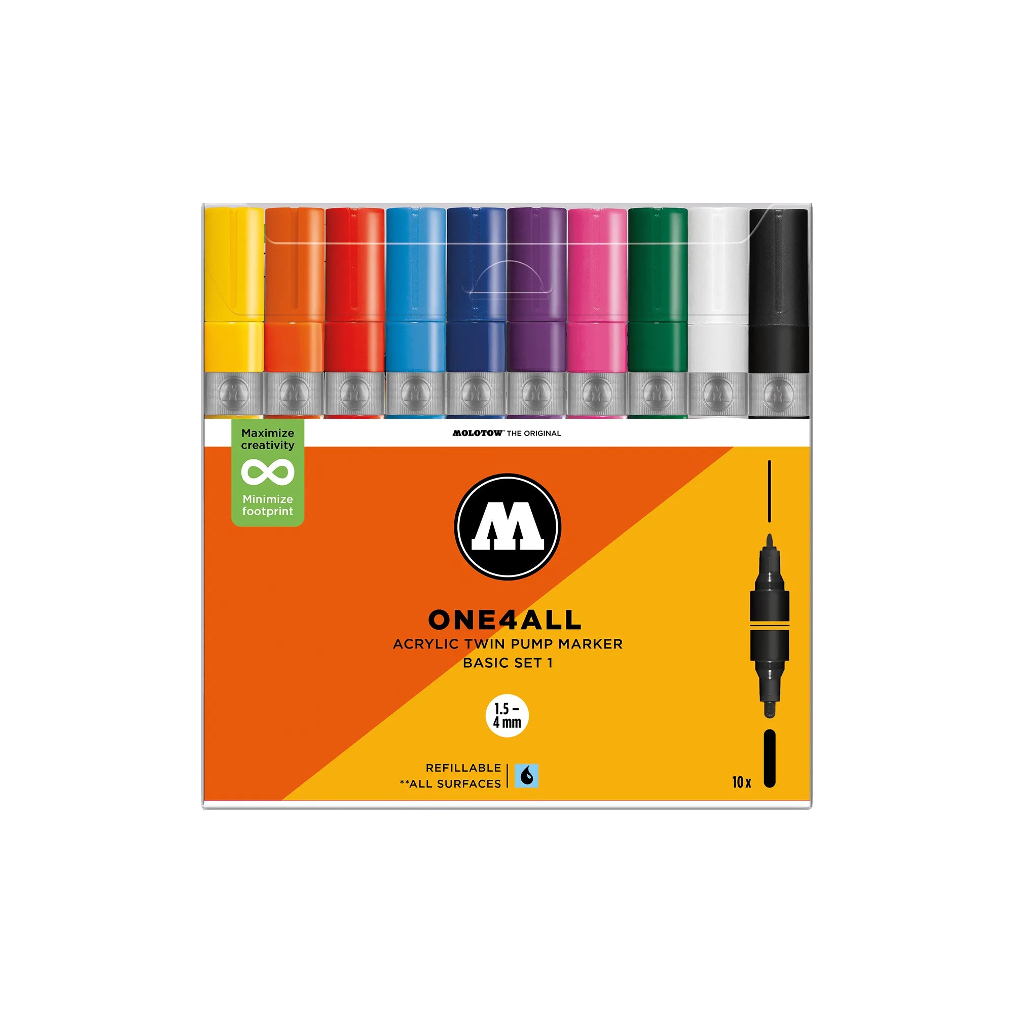 ONE4ALL™ Acrylic Twin Basic Set 1 - 10pc