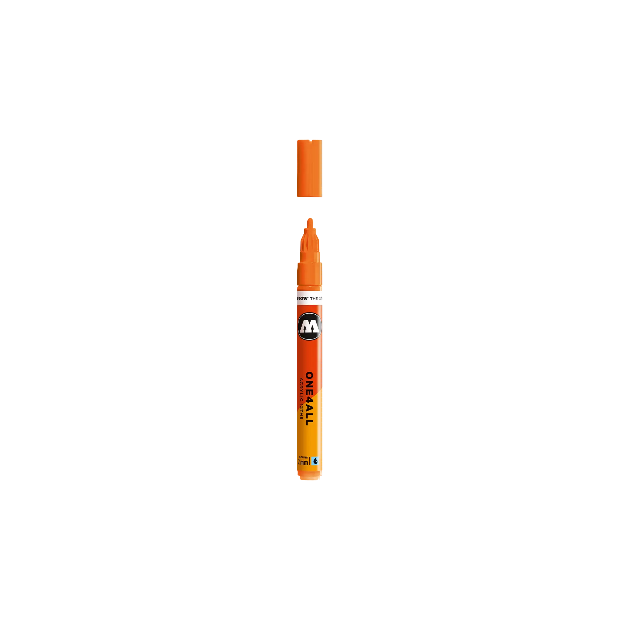 One4All 127HS 2mm #218 neon orange fluorescent