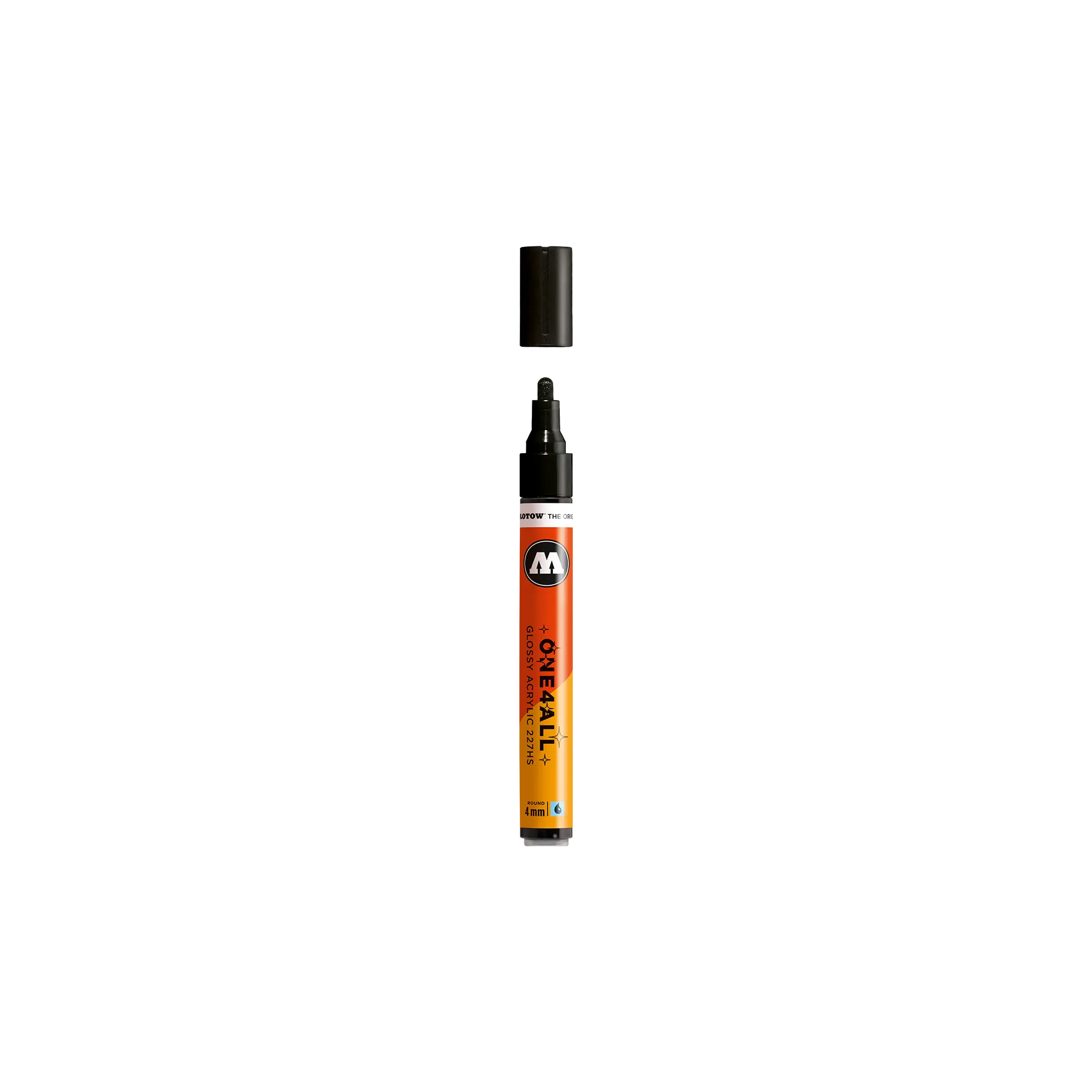 Acrylic marker One4All Glossy 227HS 4mm #252 black glossy
