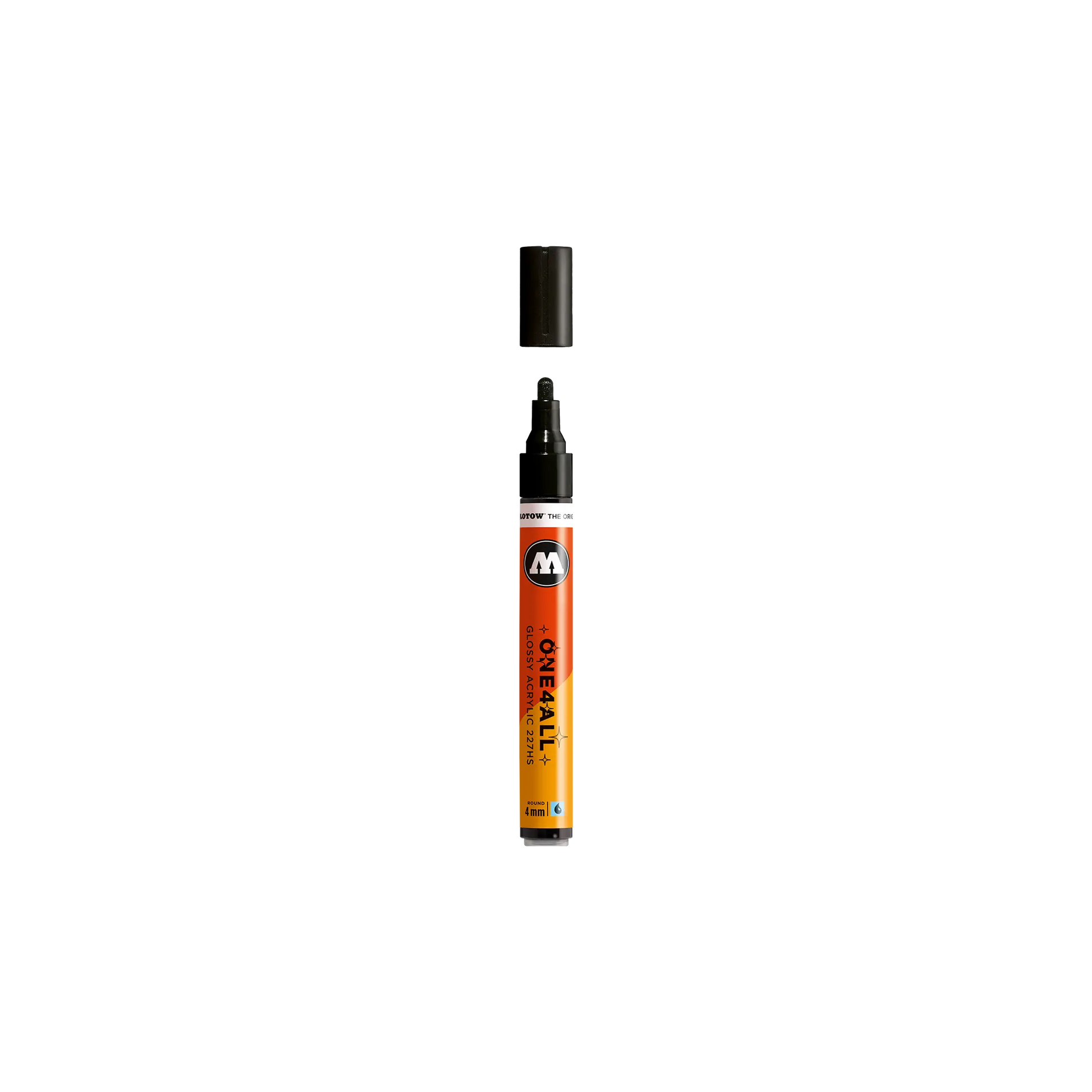 Acrylic marker One4All Glossy 227HS 4mm #252 black glossy