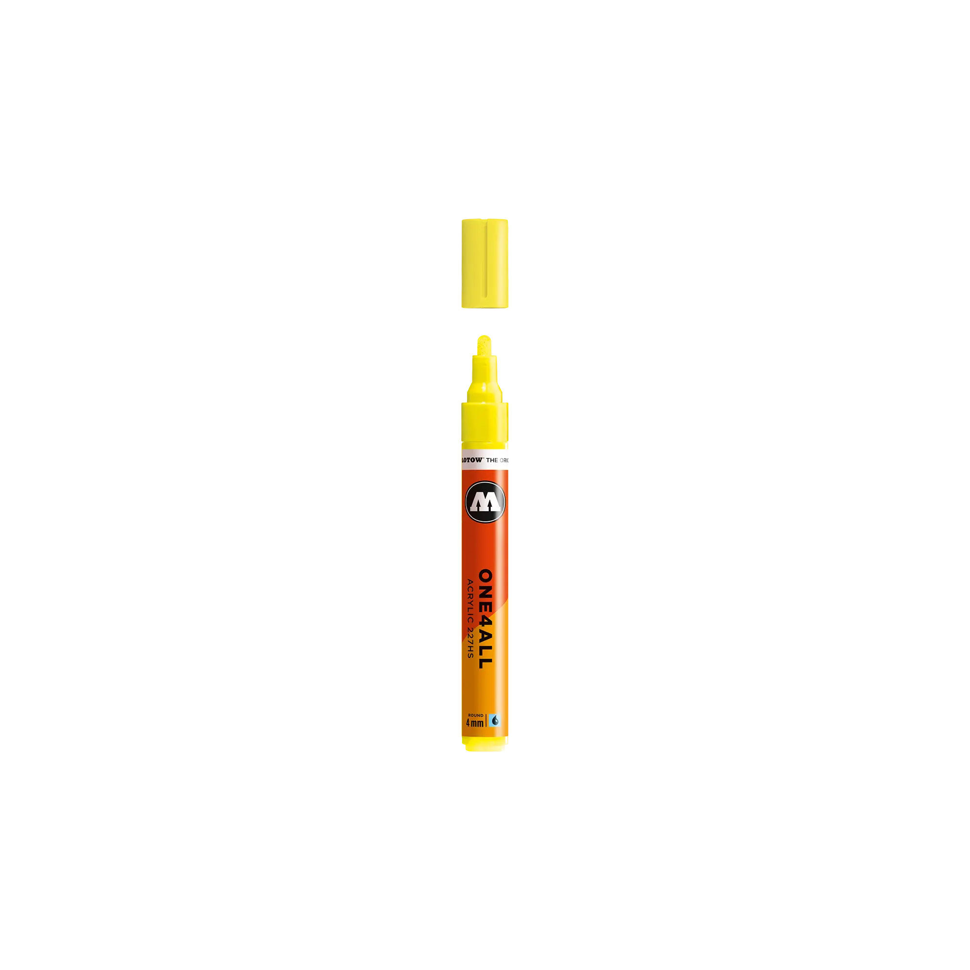 Acrylic marker One4All 227HS 4mm #220 neon yellow fluorescent