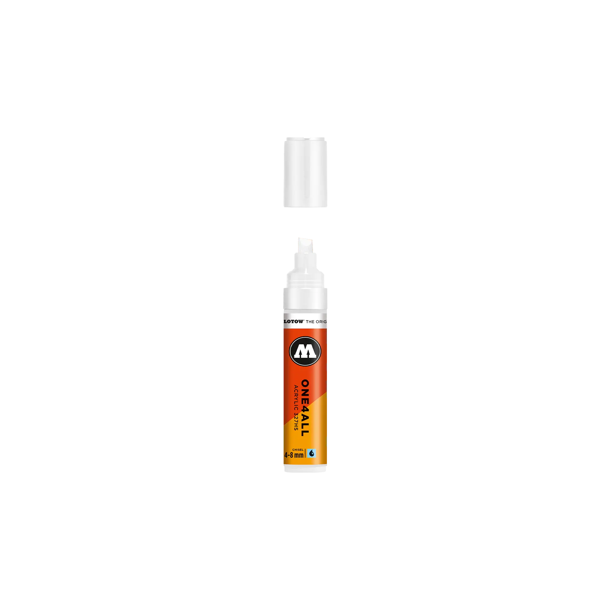 Acrylic marker One4All 327HS 4-8mm #160 signal white