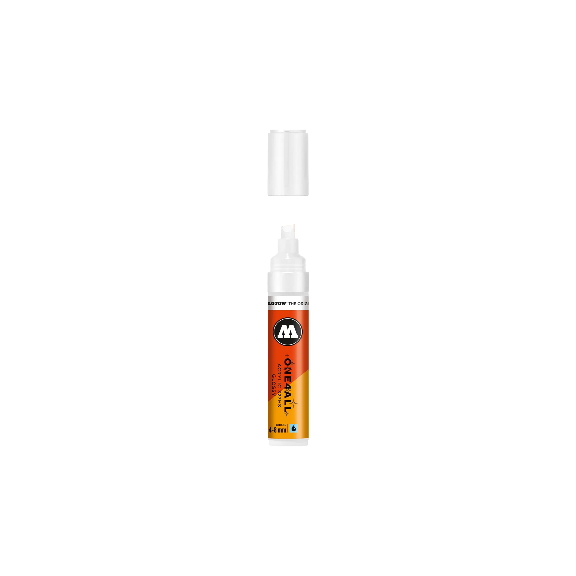 Acrylic marker One4All Glossy 327HS 4-8mm #251 white glossy