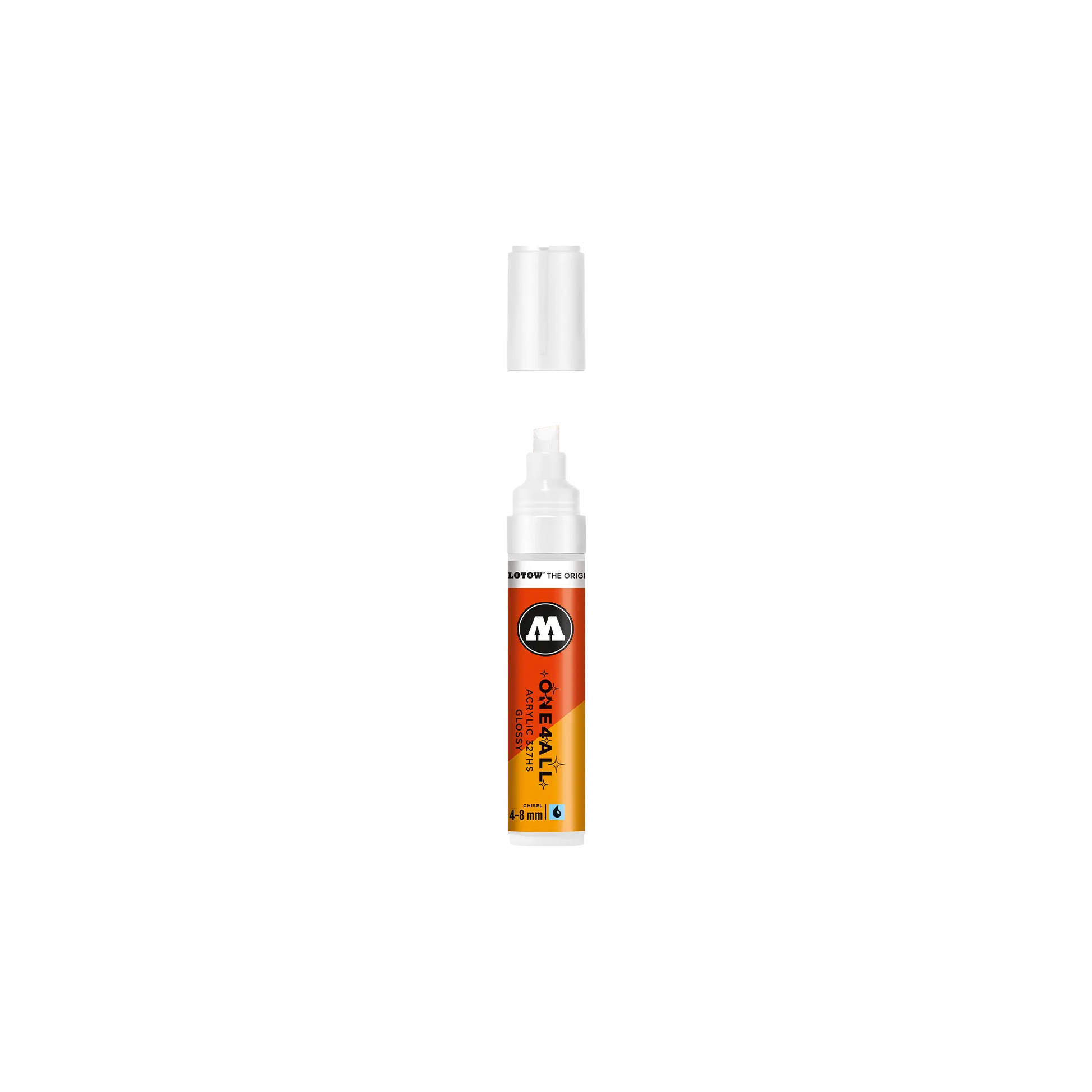 Acrylic marker One4All Glossy 327HS 4-8mm #251 white glossy
