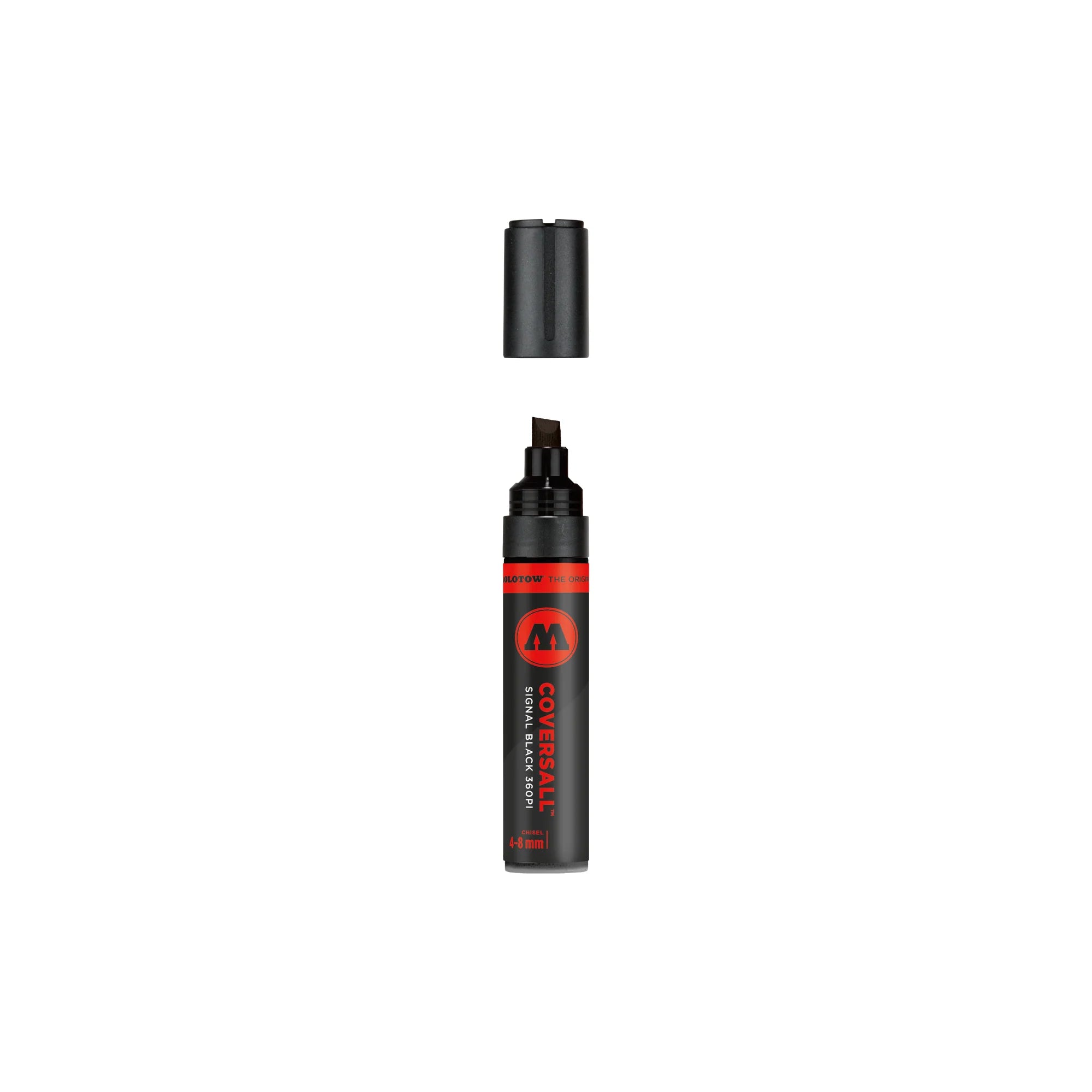 MOLOTOW COVERSALL 360PI Action Marker - 4-8 mm - Signal Black