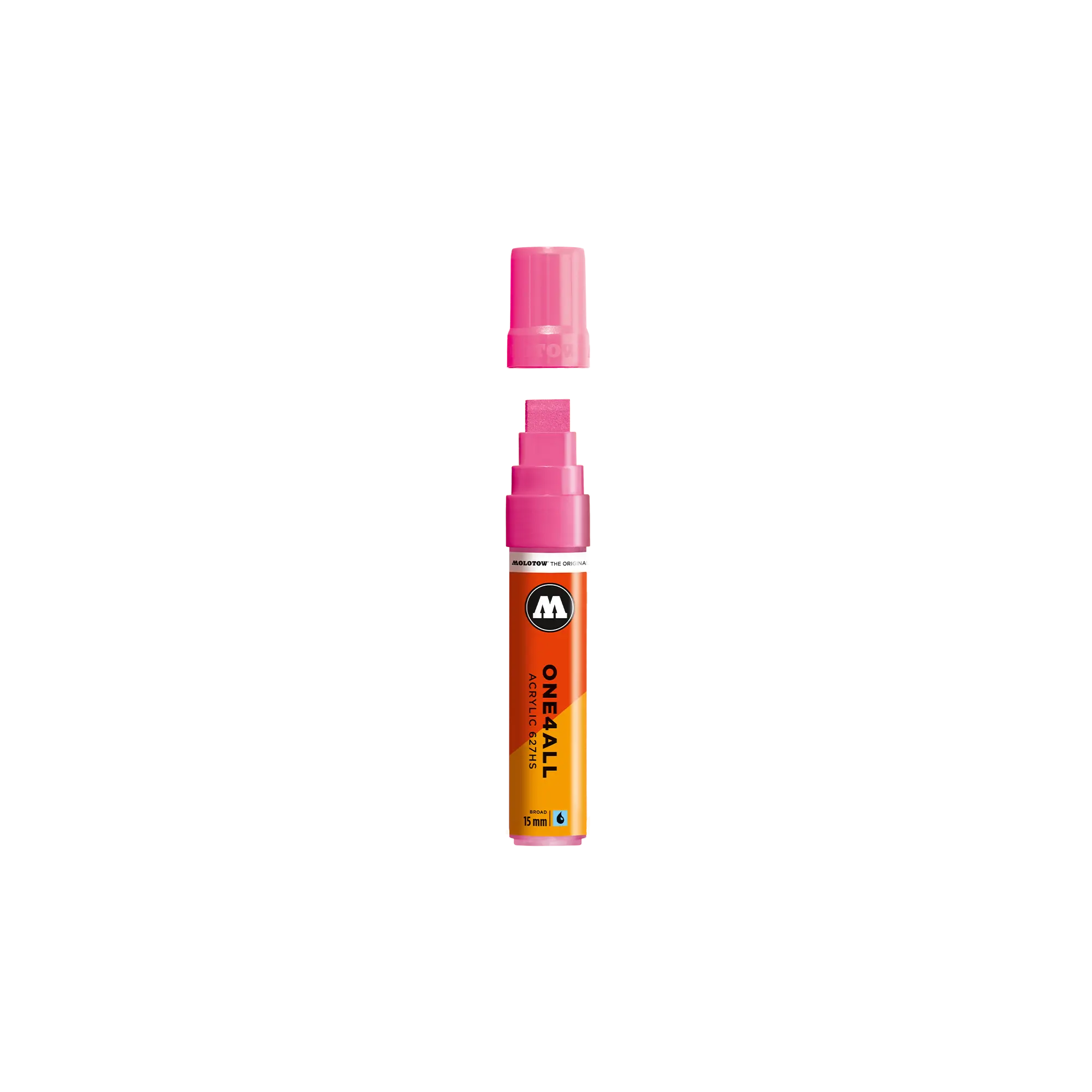 Acrylic marker One4All 627HS 15mm #200 neon pink