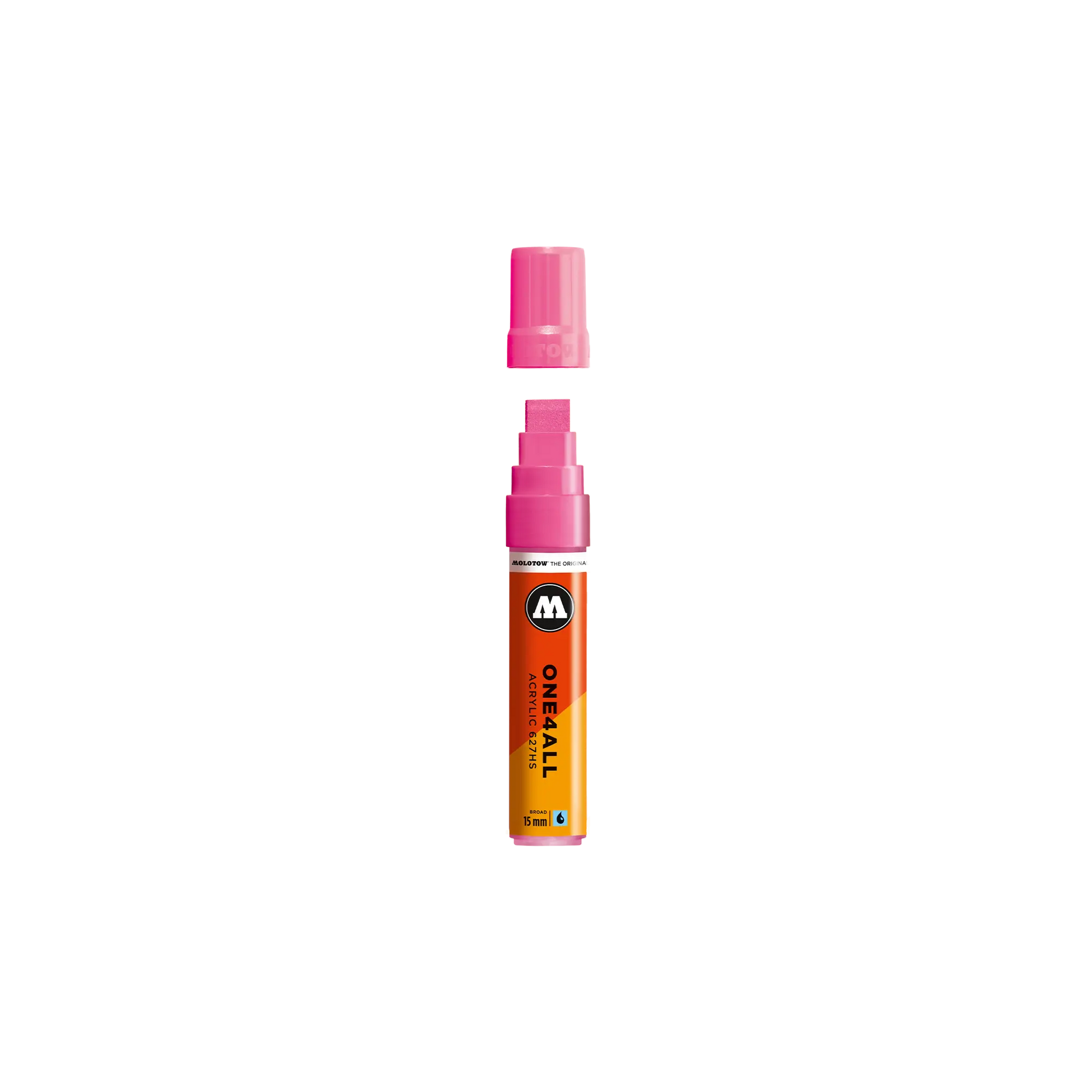 Acrylic marker One4All 627HS 15mm #200 neon pink