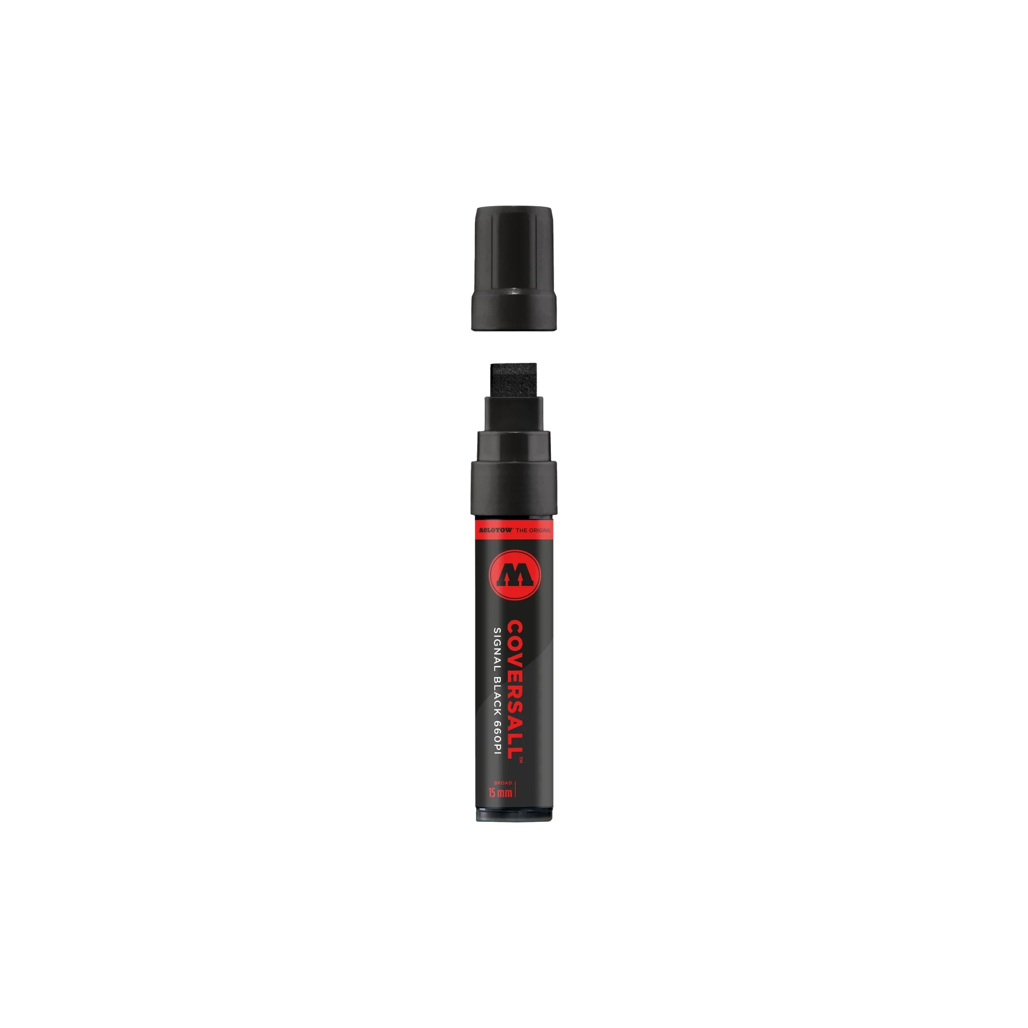 MOLOTOW COVERSALL 660PI Action Marker - 15 mm Long - Signal Black