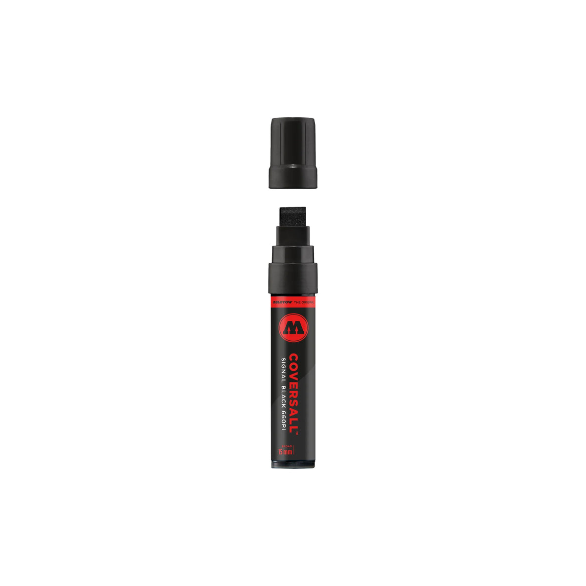 MOLOTOW COVERSALL 660PI Action Marker - 15 mm Long - Signal Black