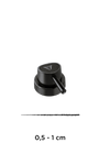 PIPE CAP SKINNY BLACK