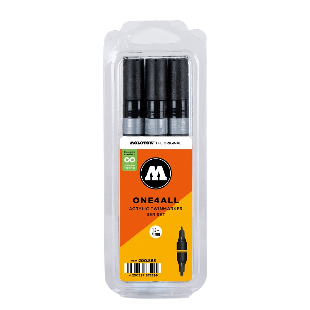 ONE4ALL Acrylic Twin 3pcs. Set