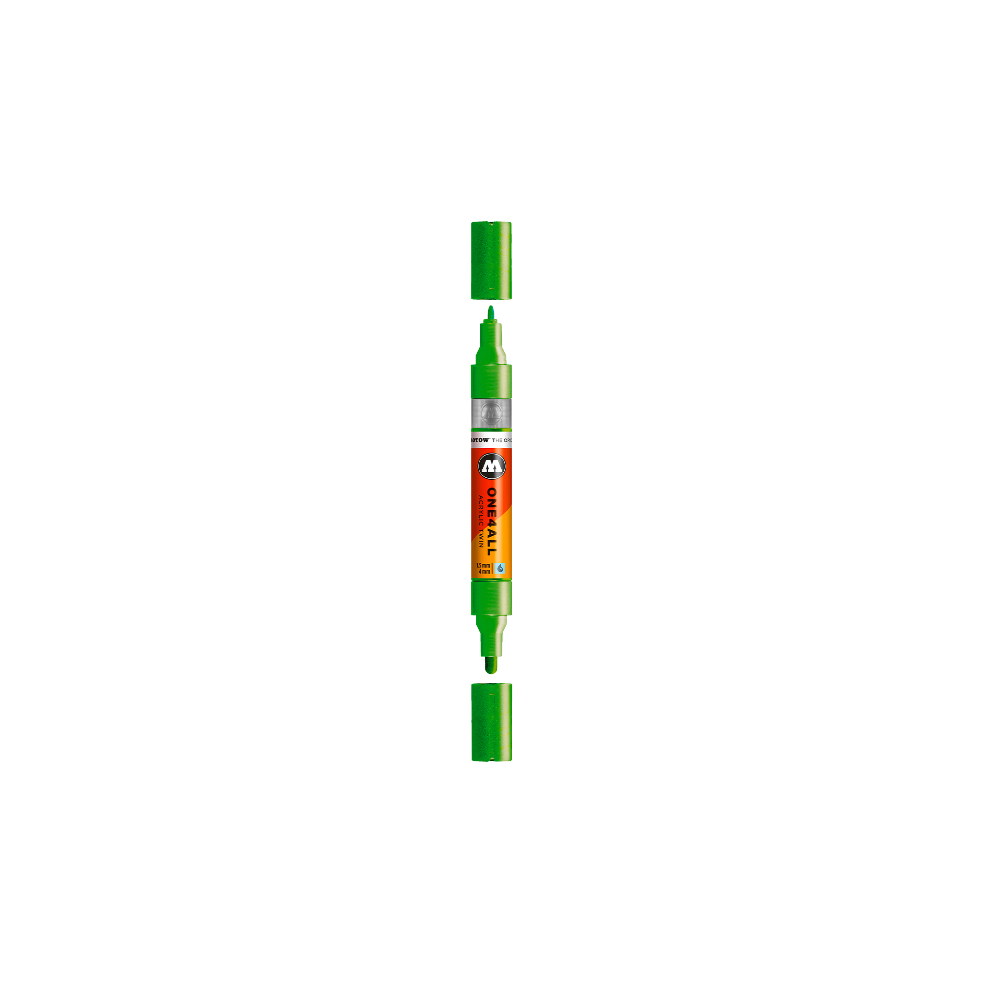Acrylic marker One4All Twin 1,5/4mm #226 metallic light green
