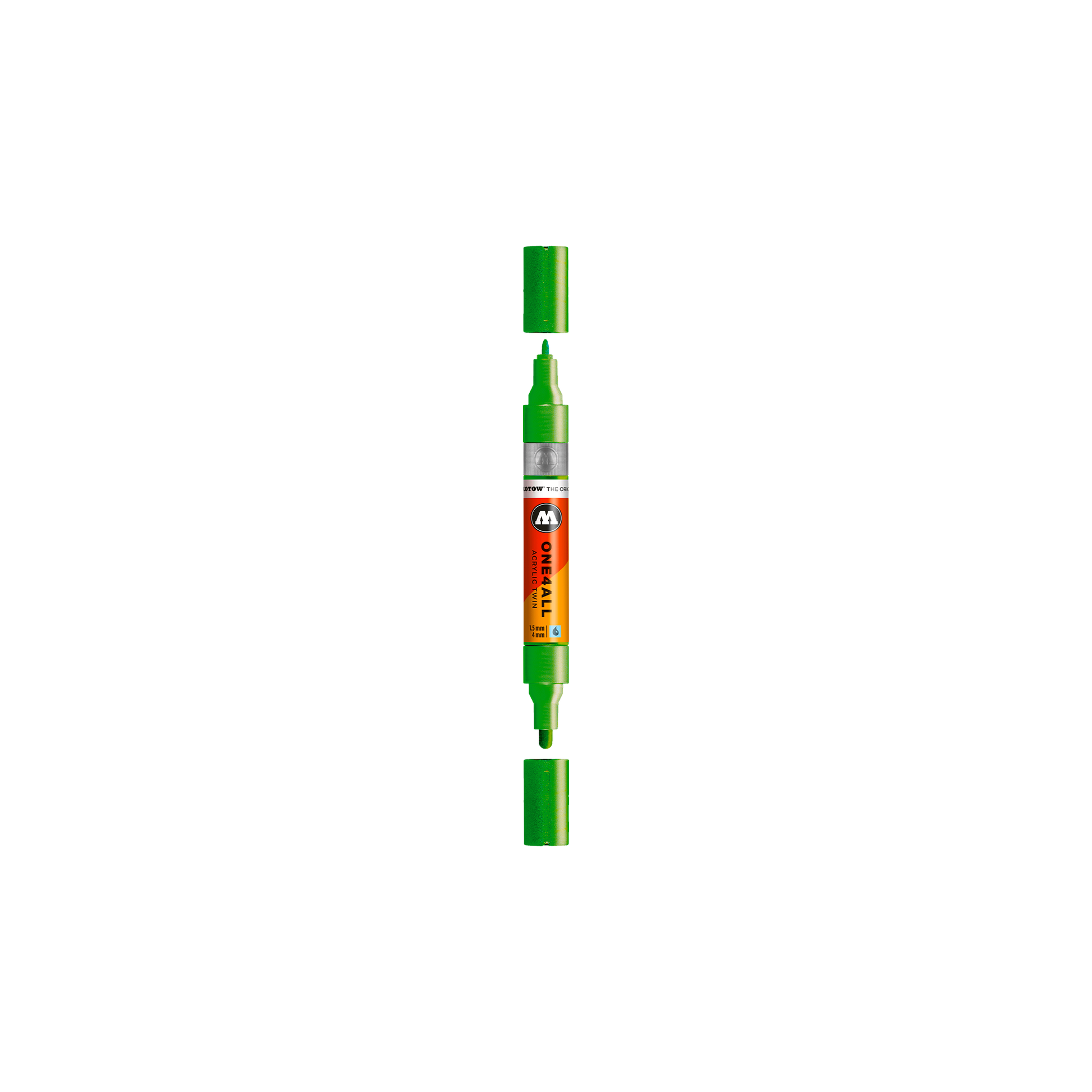 Acrylic marker One4All Twin 1,5/4mm #226 metallic light green