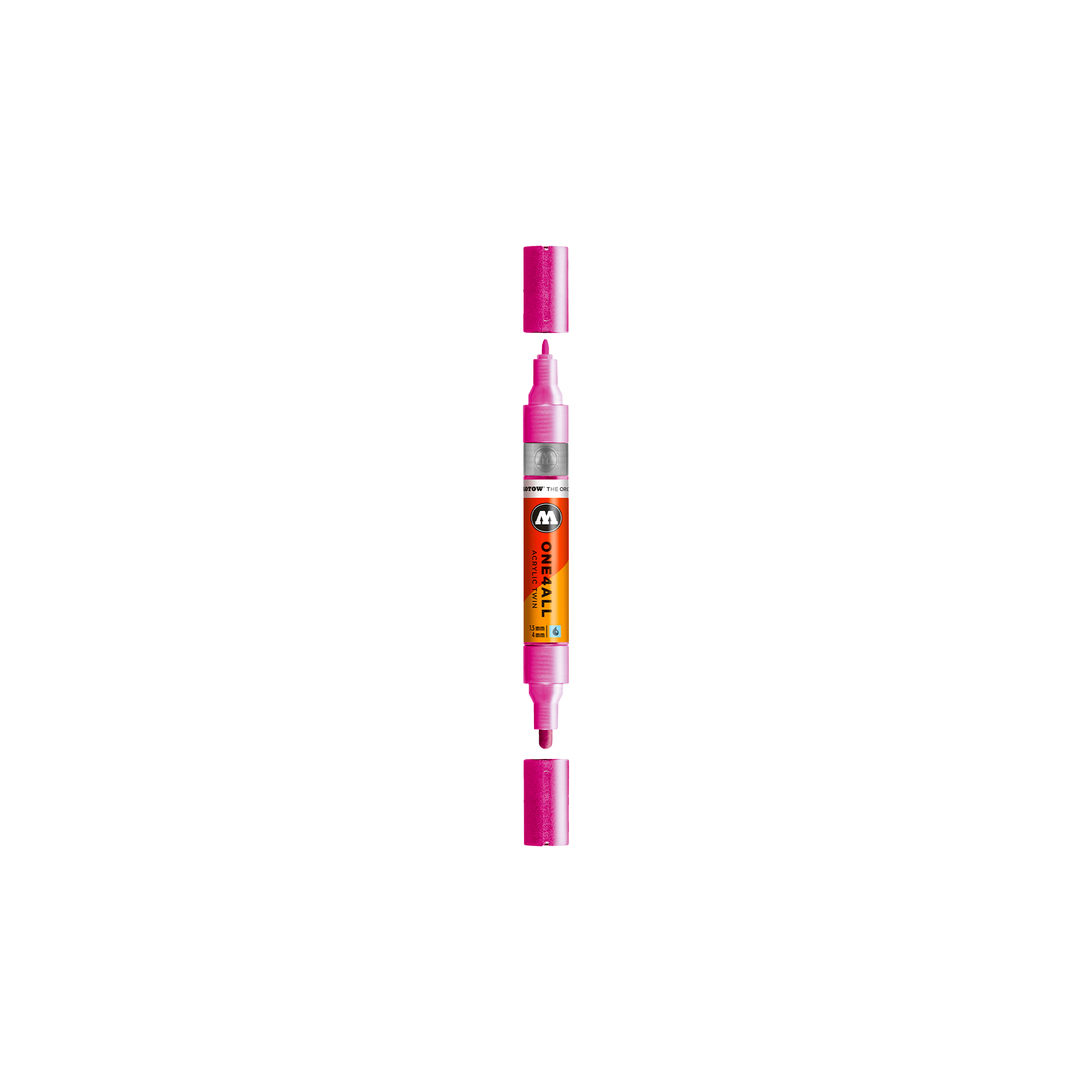 Acrylic marker One4All Twin 1,5/4mm #225 metallic pink