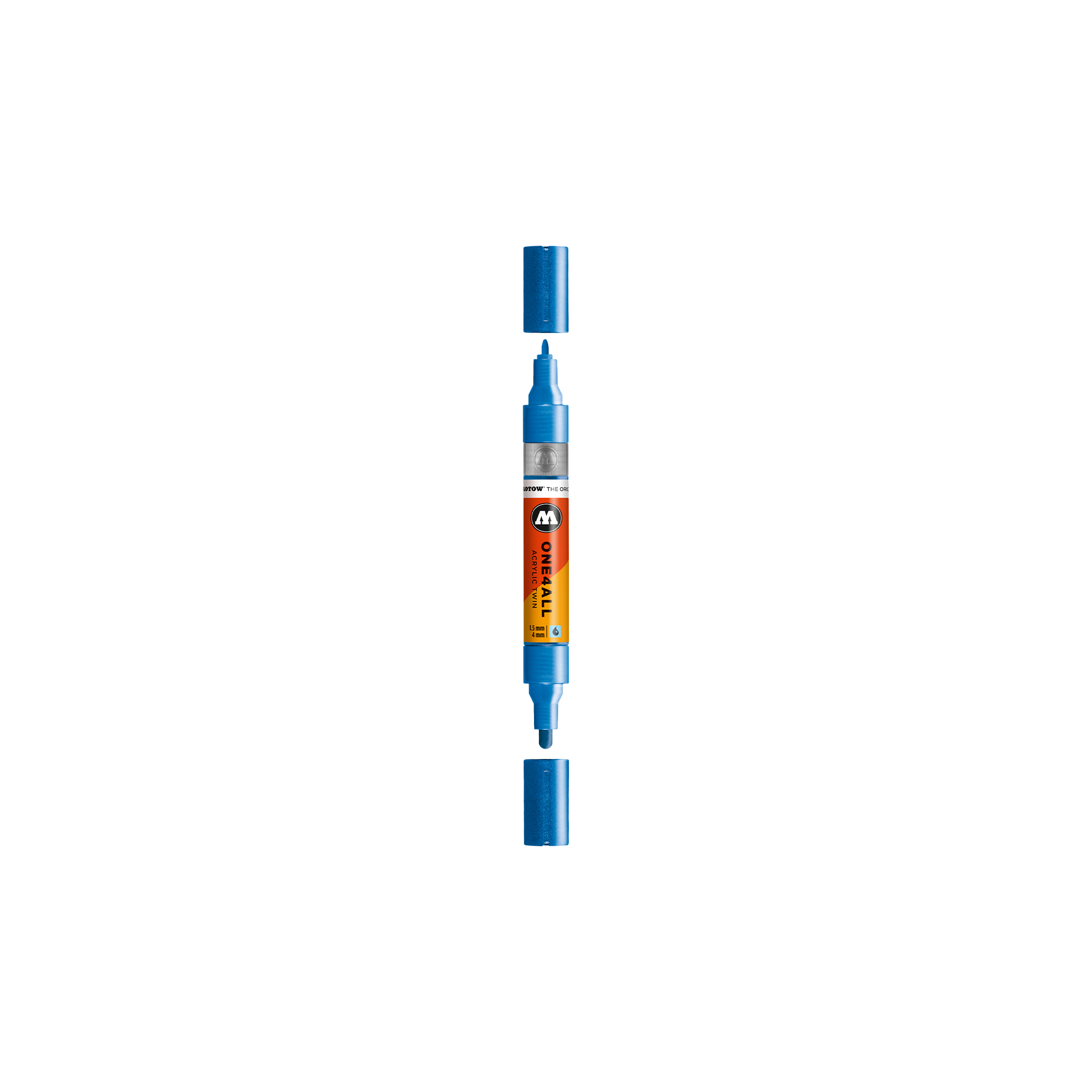 Acrylic marker One4All Twin 1,5/4mm #224 metallic blue