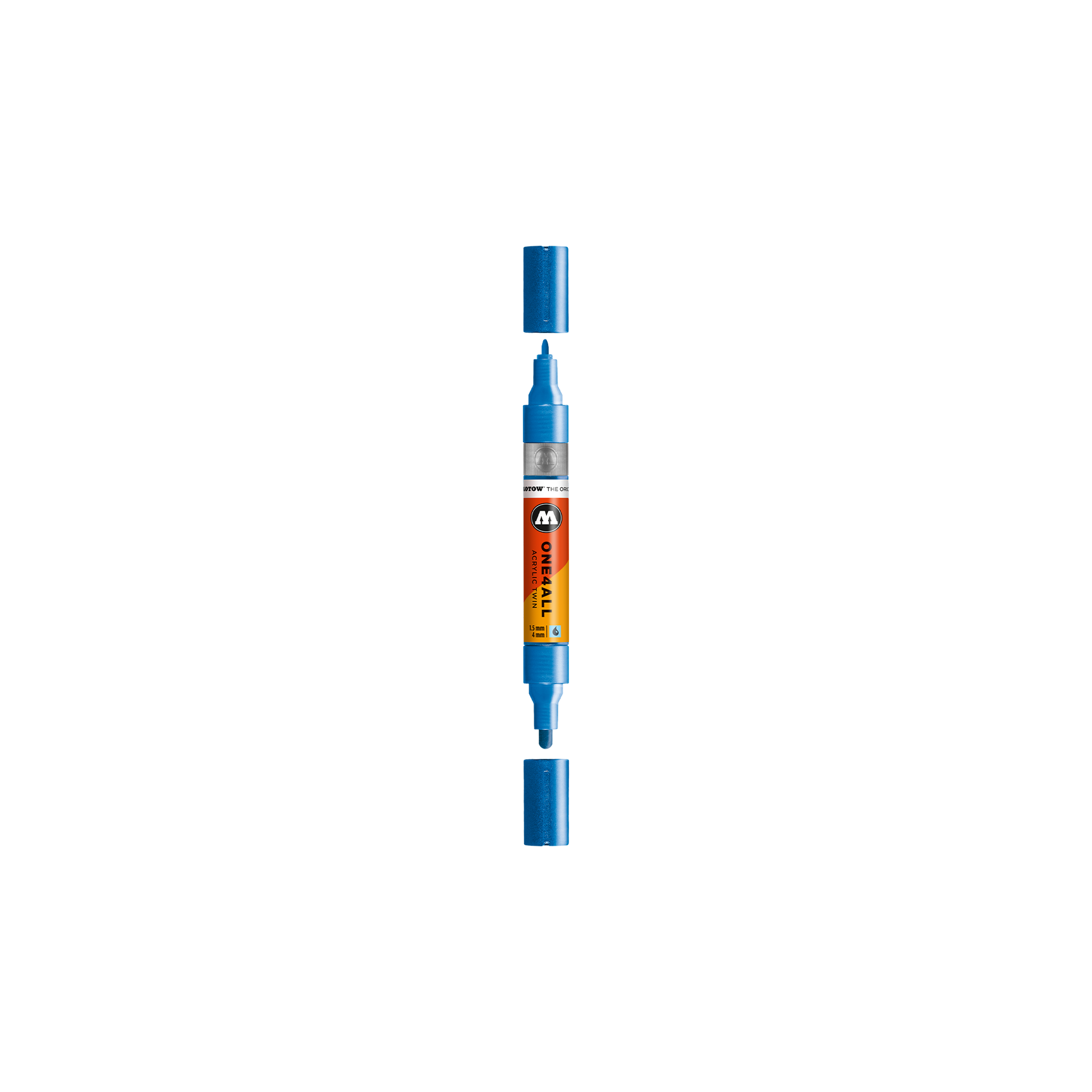 Acrylic marker One4All Twin 1,5/4mm #224 metallic blue