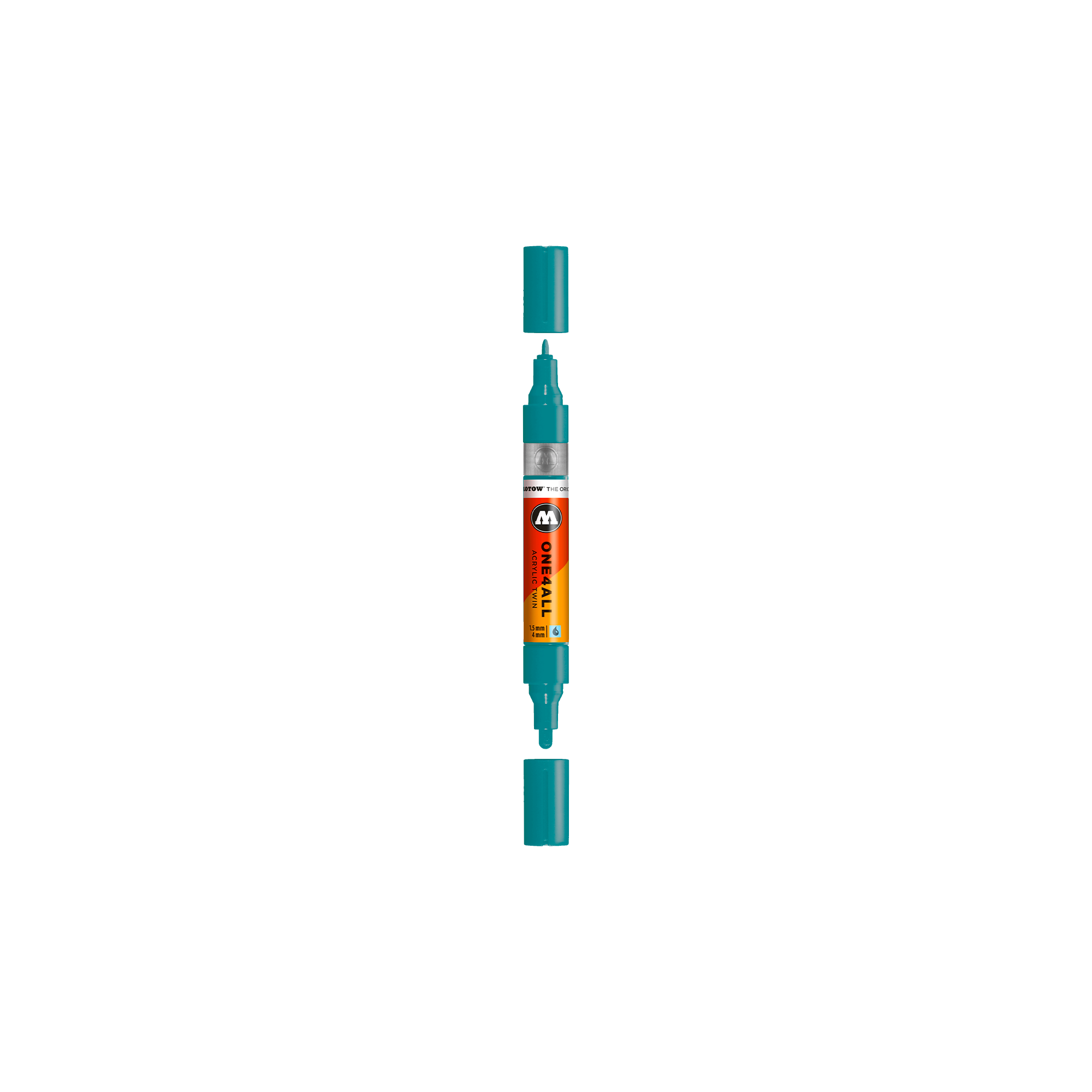 Acrylic marker One4All Twin 1,5/4mm #255 aqua