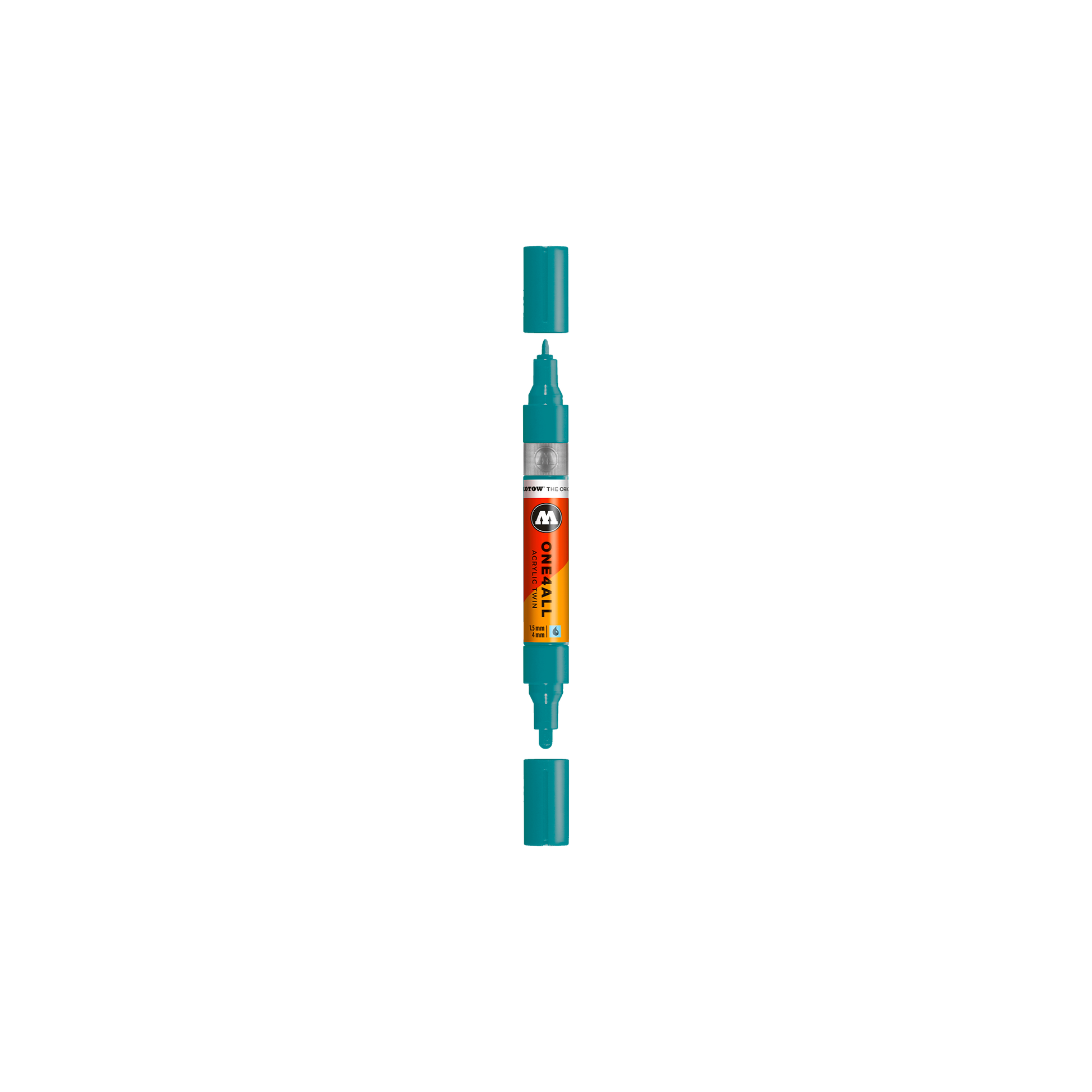 Acrylic marker One4All Twin 1,5/4mm #255 aqua