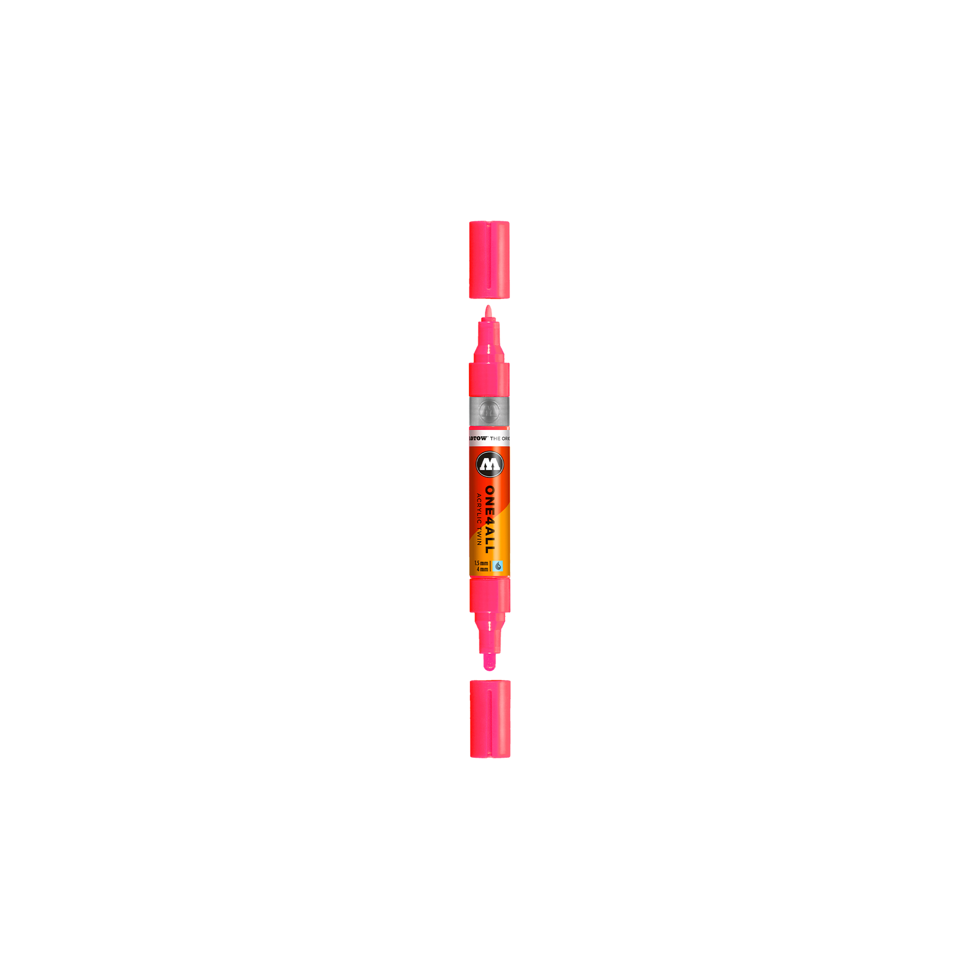 Acrylic marker One4All Twin 1,5/4mm #262 neon red fluo