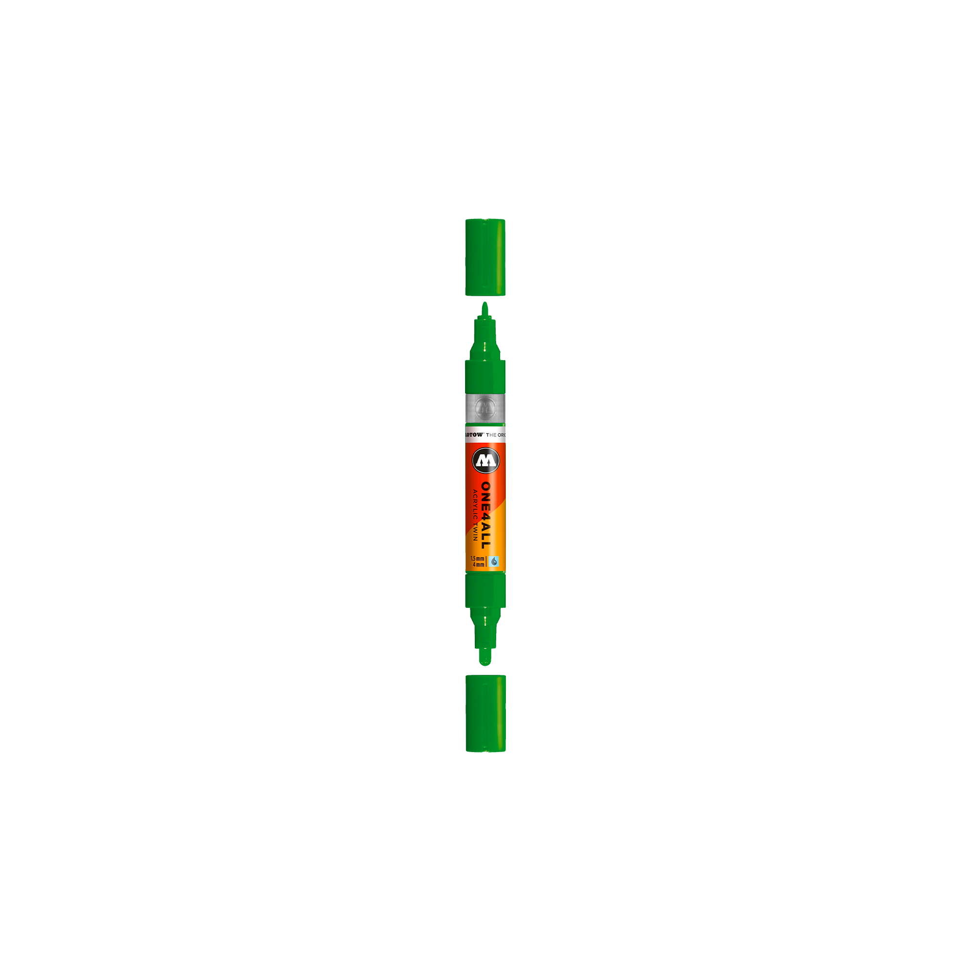 Acrylic marker One4All Twin 1,5/4mm #256 clover green