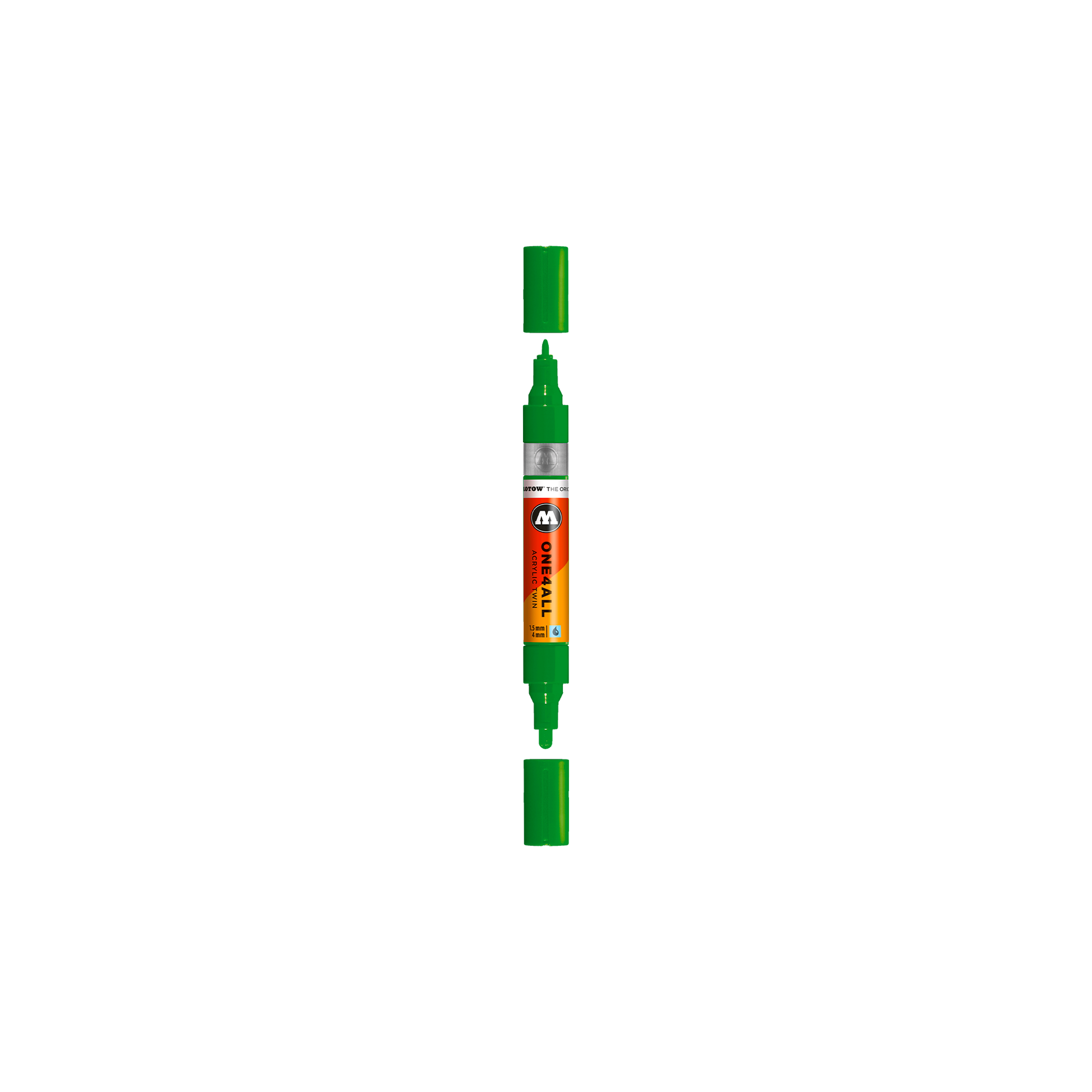 Acrylic marker One4All Twin 1,5/4mm #256 clover green