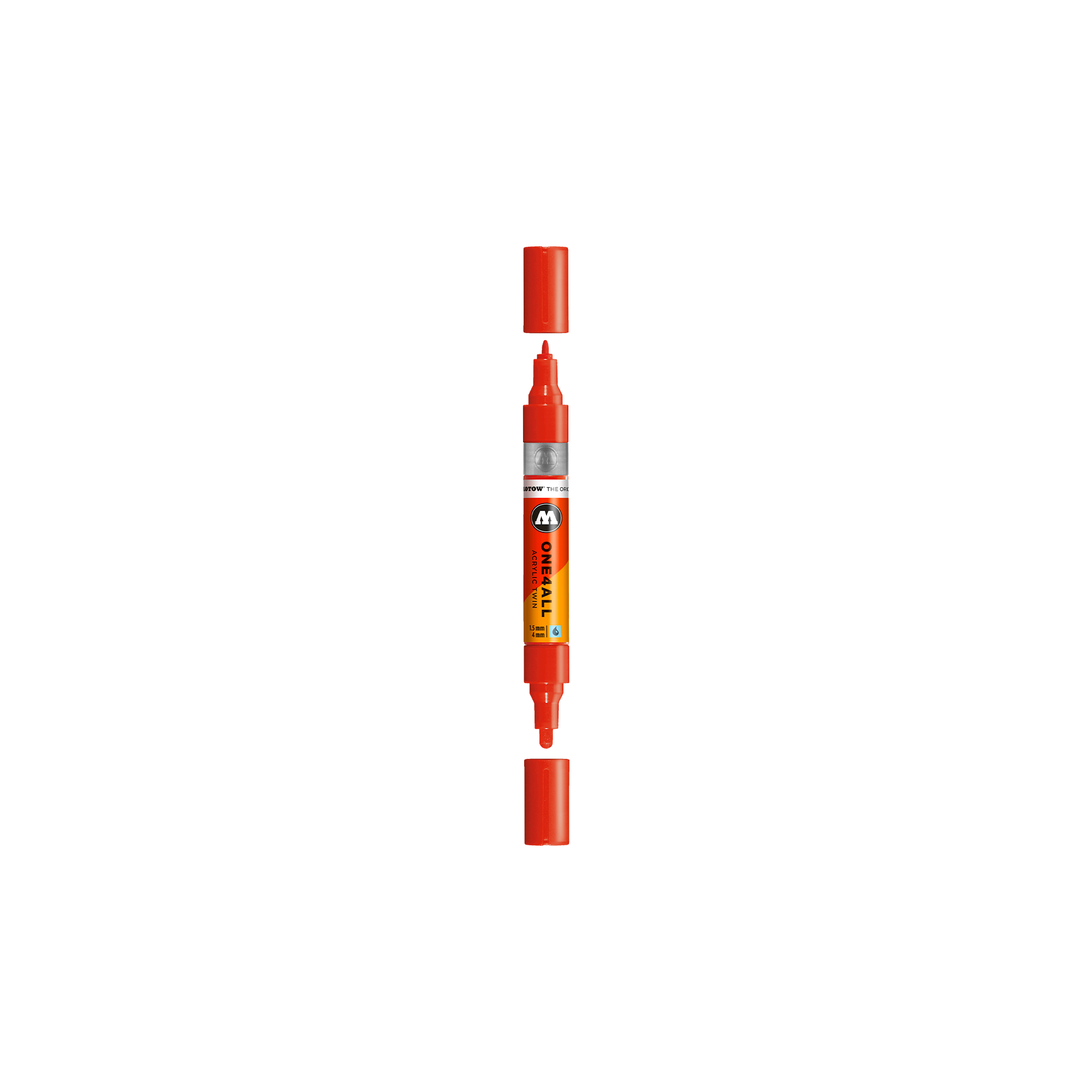 Acrylic marker One4All Twin 1,5/4mm #242 vermilion