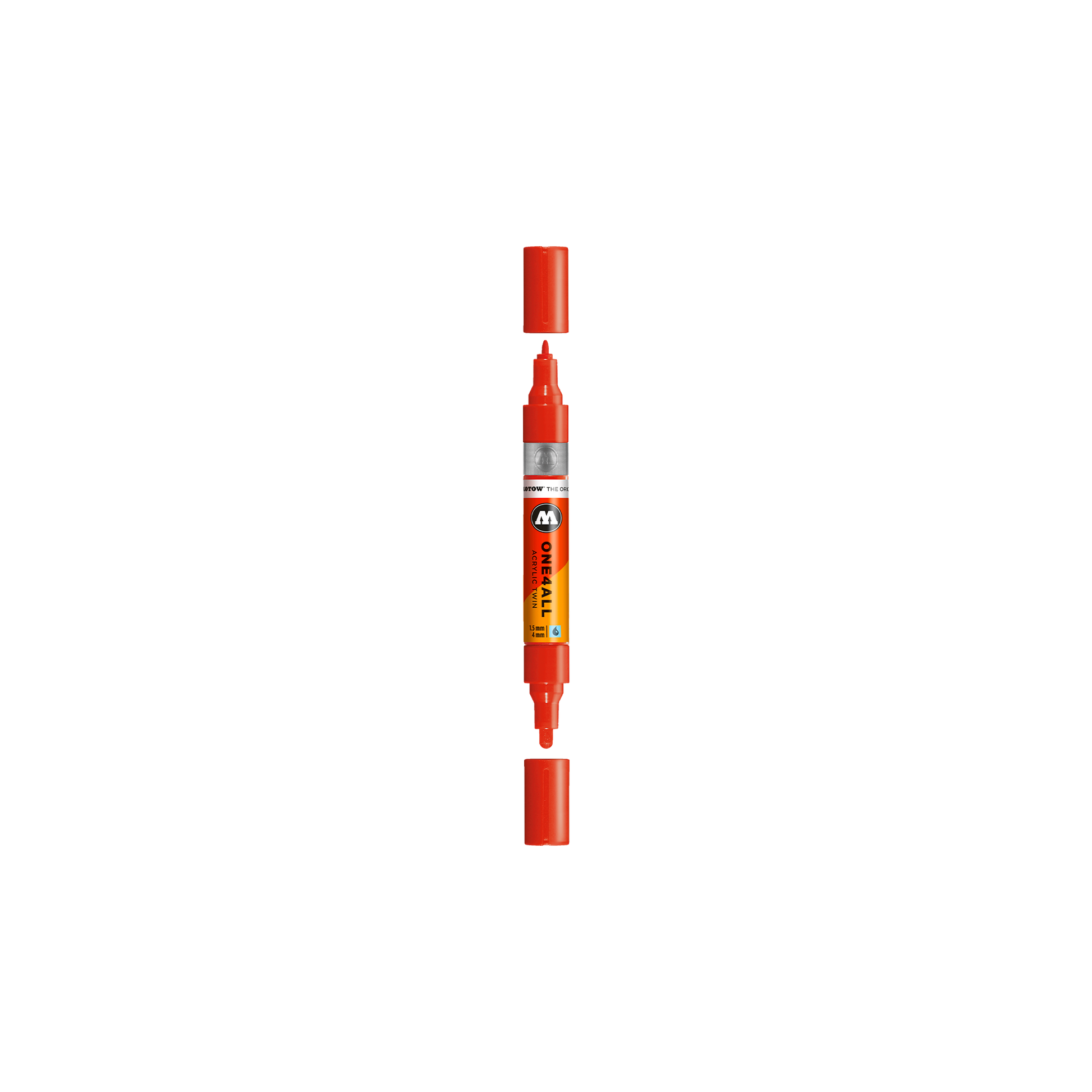 Acrylic marker One4All Twin 1,5/4mm #242 vermilion