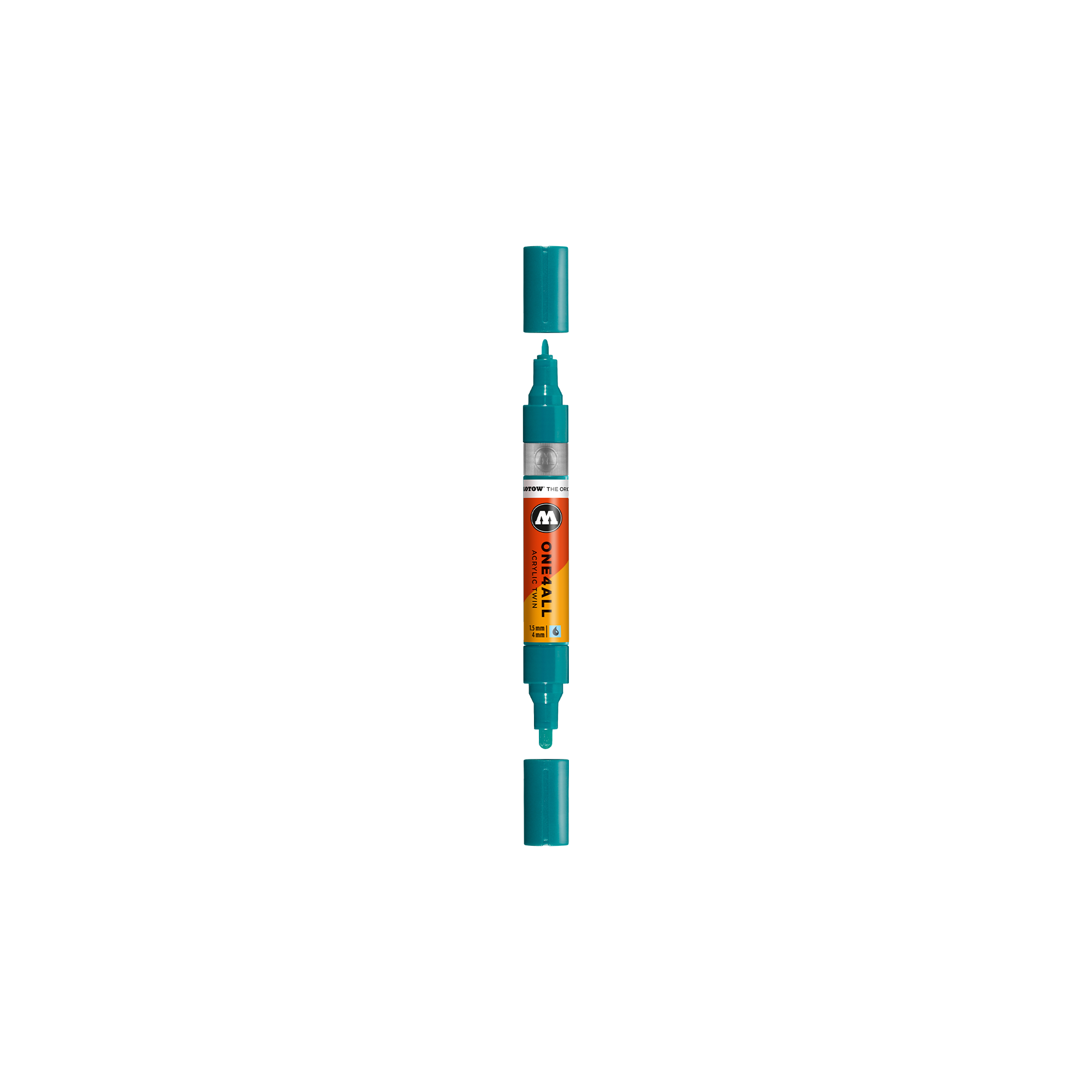 Acrylic marker One4All Twin 1,5/4mm #235 turquoise