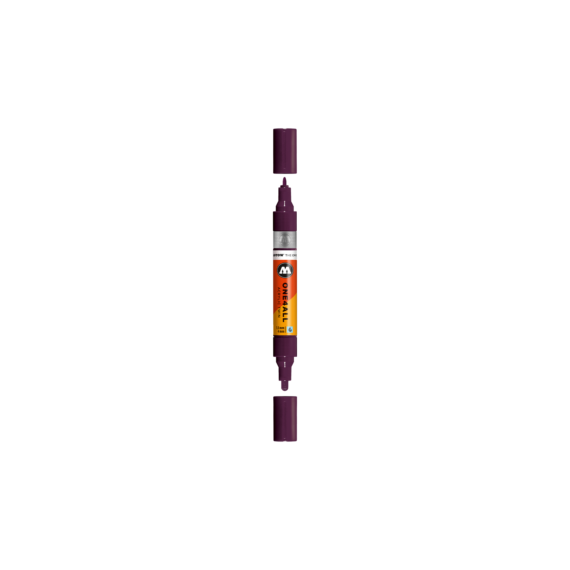 Acrylic marker One4All Twin 1,5/4mm #233 purple violet