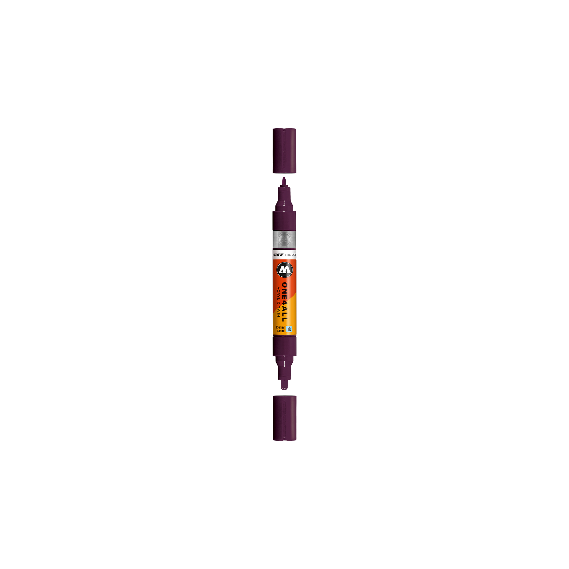 Acrylic marker One4All Twin 1,5/4mm #233 purple violet