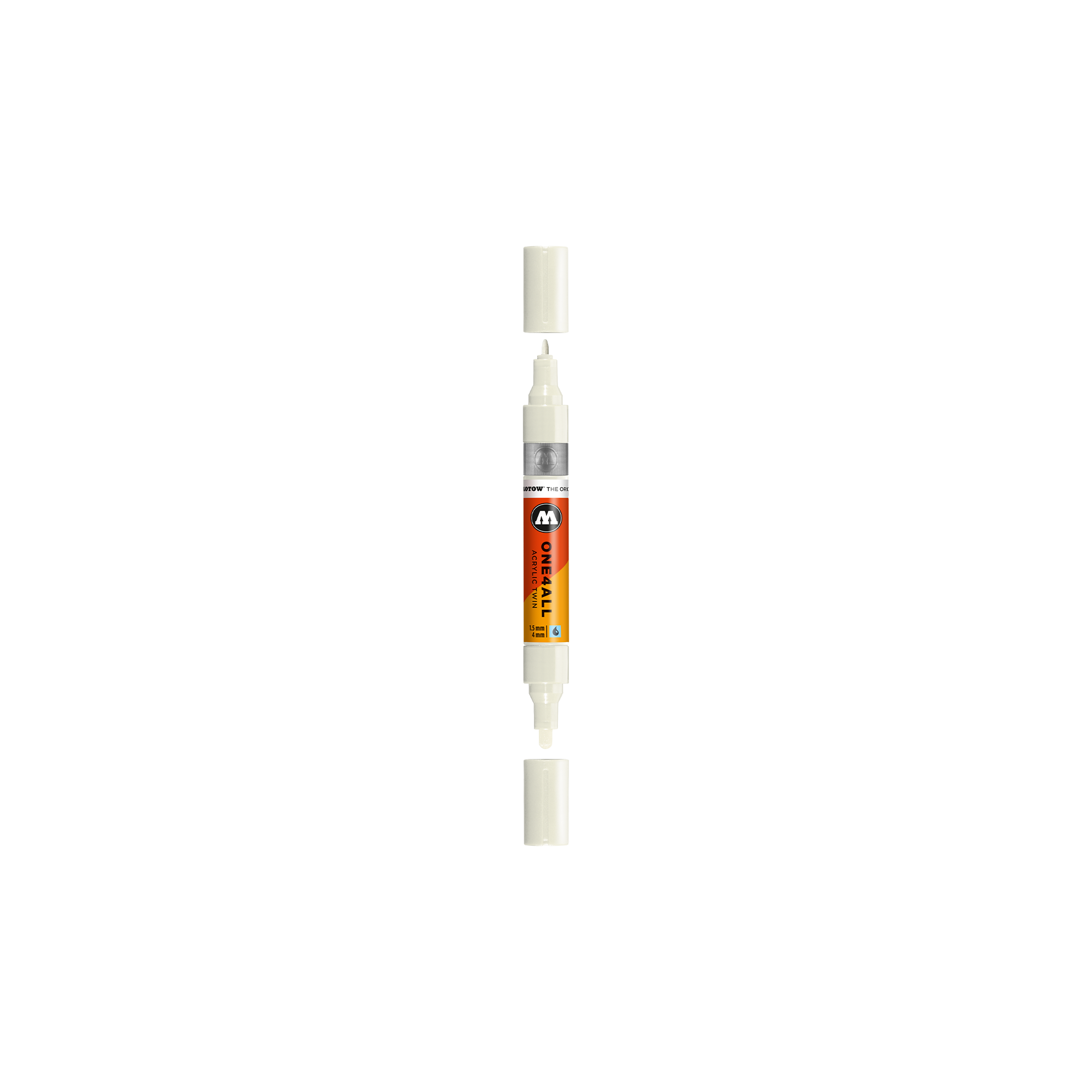 Acrylic marker One4All Twin 1,5/4mm #229 nature white