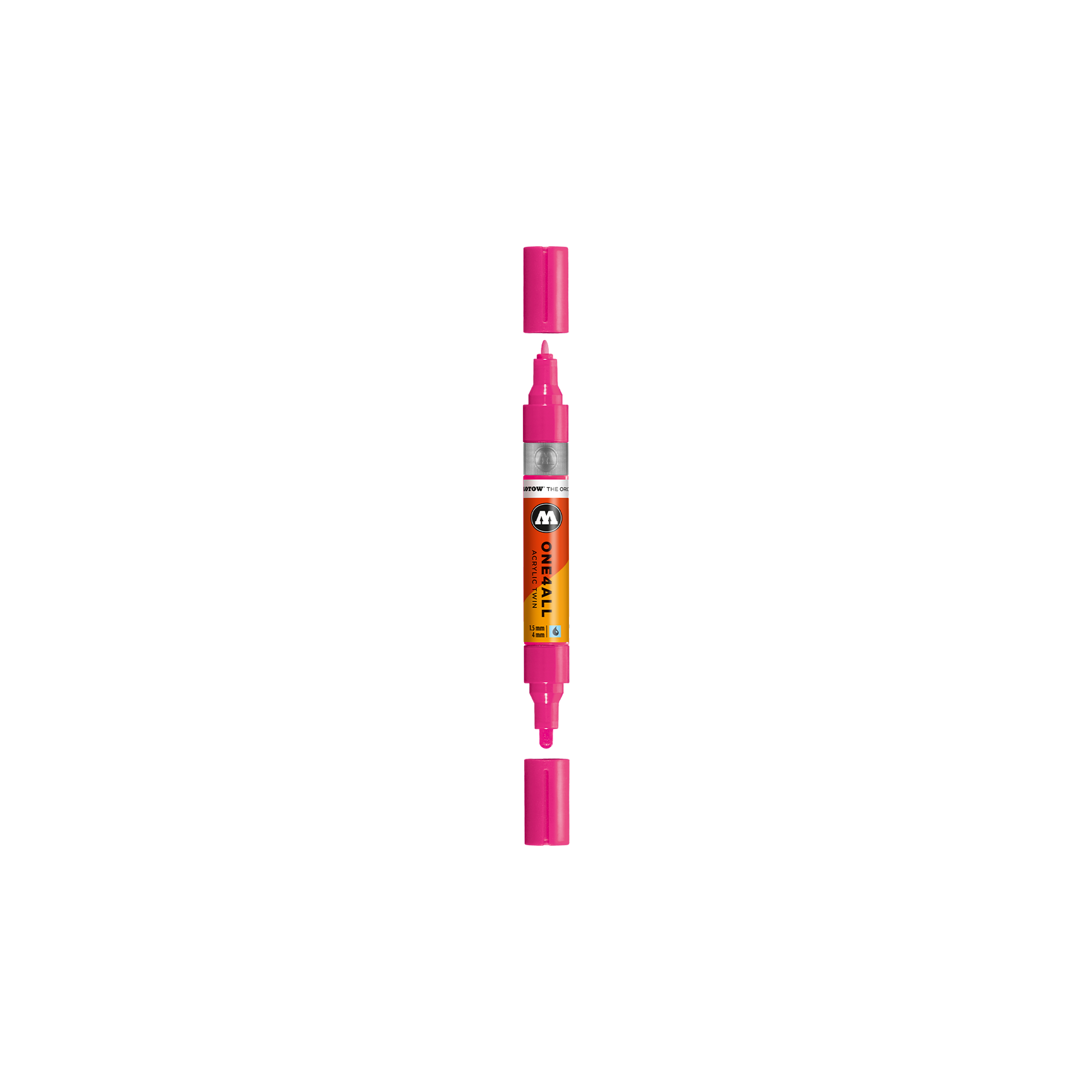Acrylic marker One4All Twin 1,5/4mm #217 neon pink fluoresc.