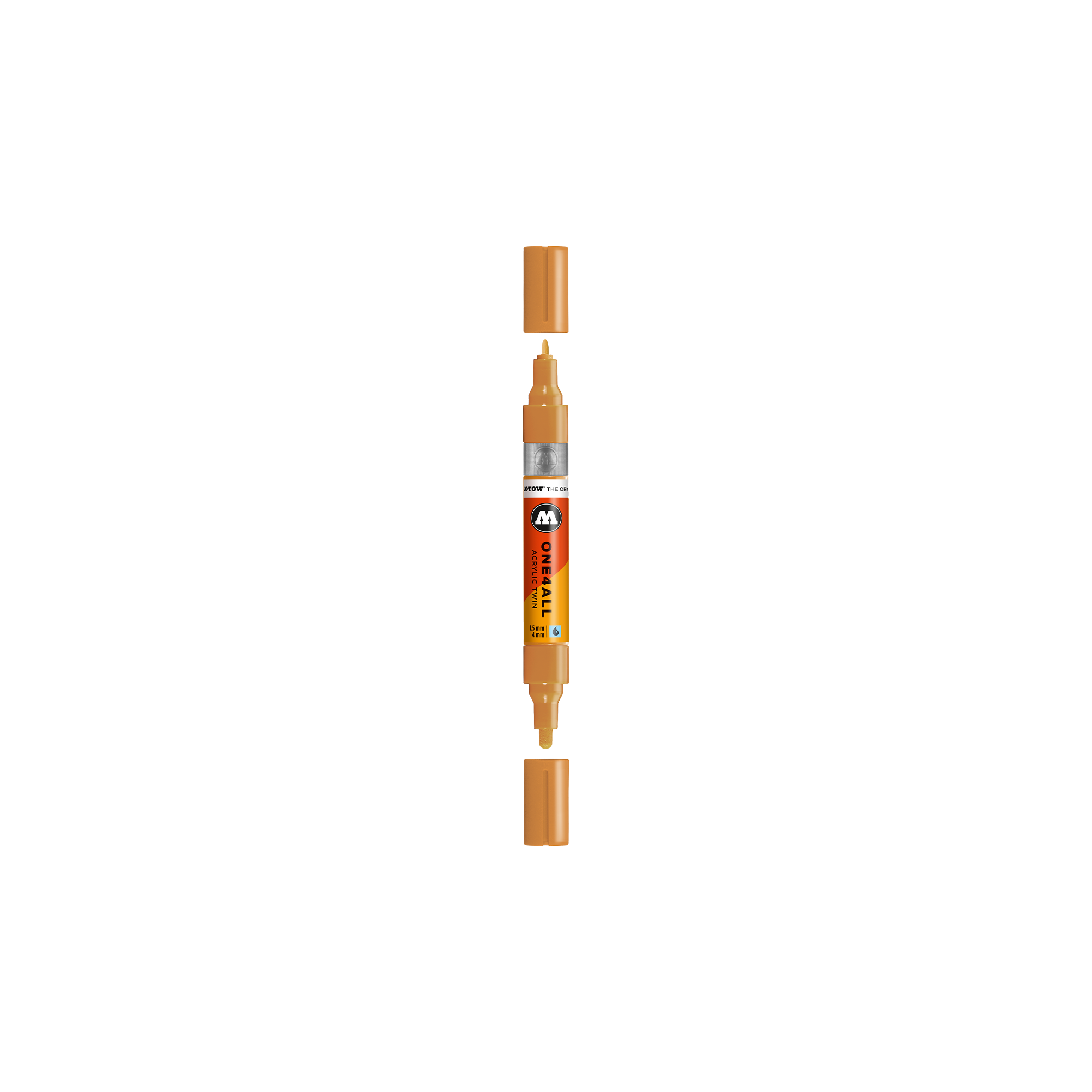 Acrylic marker One4All Twin 1,5/4mm #208 ocher brown light