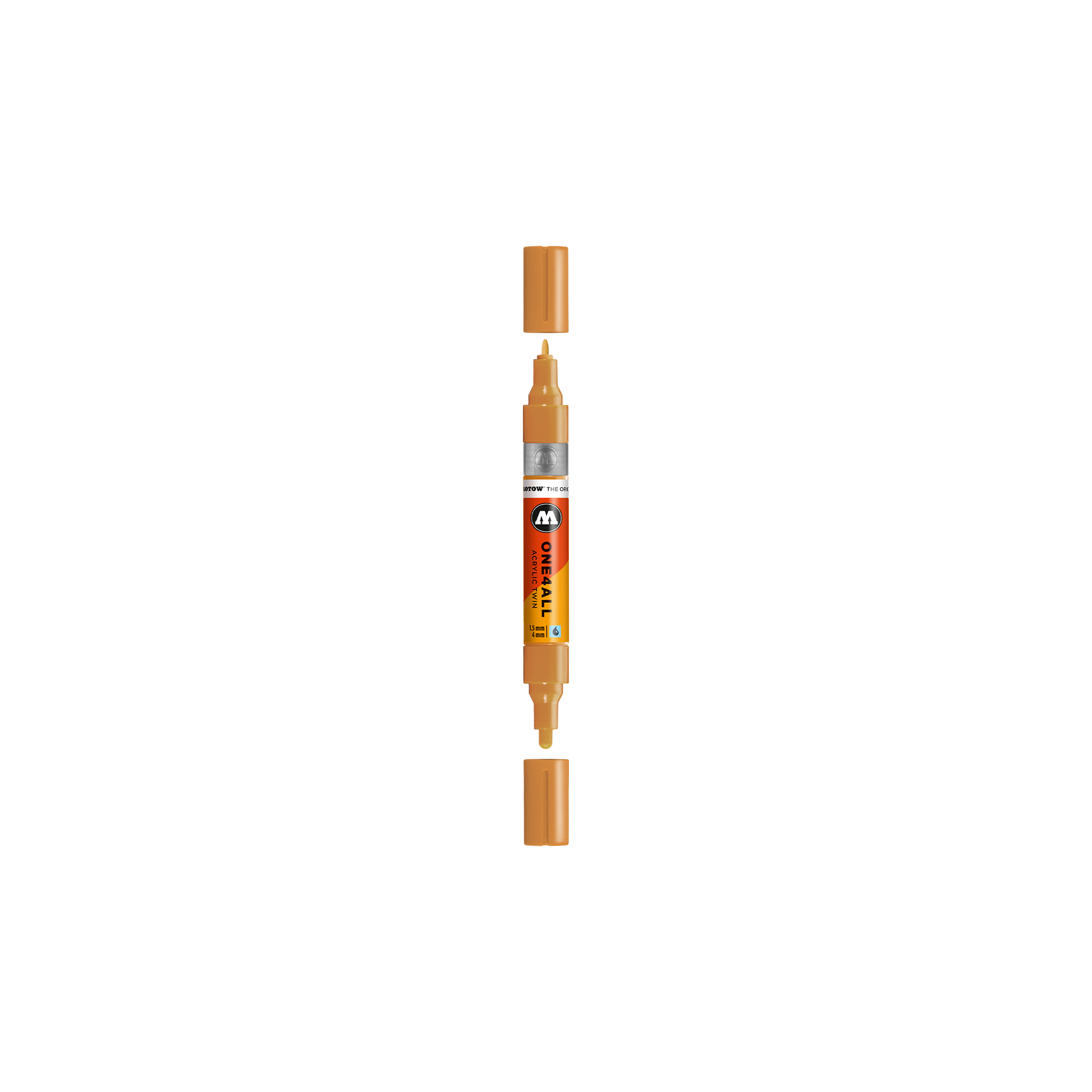 Acrylic marker One4All Twin 1,5/4mm #208 ocher brown light
