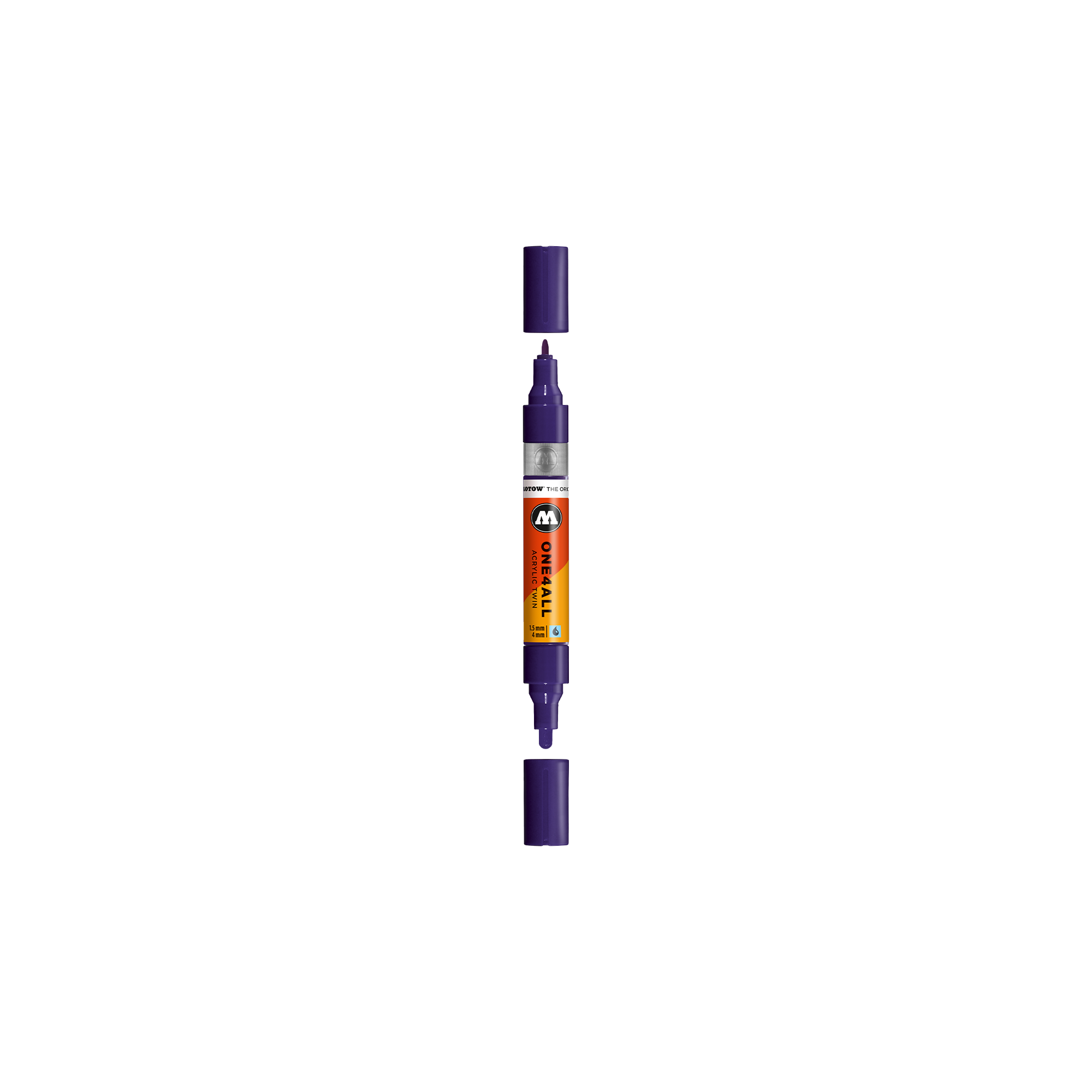 Acrylic marker One4All Twin 1,5/4mm #043 violet dark