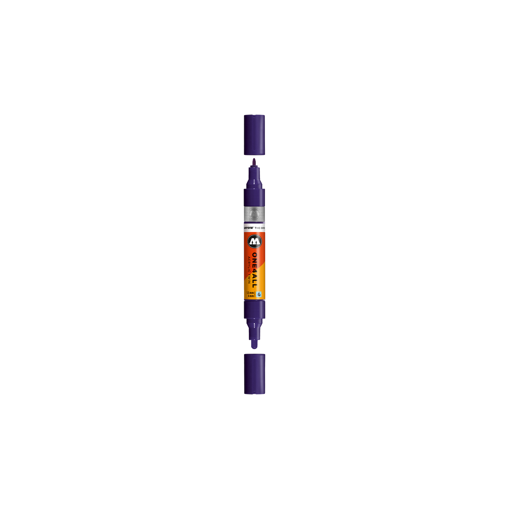 Acrylic marker One4All Twin 1,5/4mm #043 violet dark