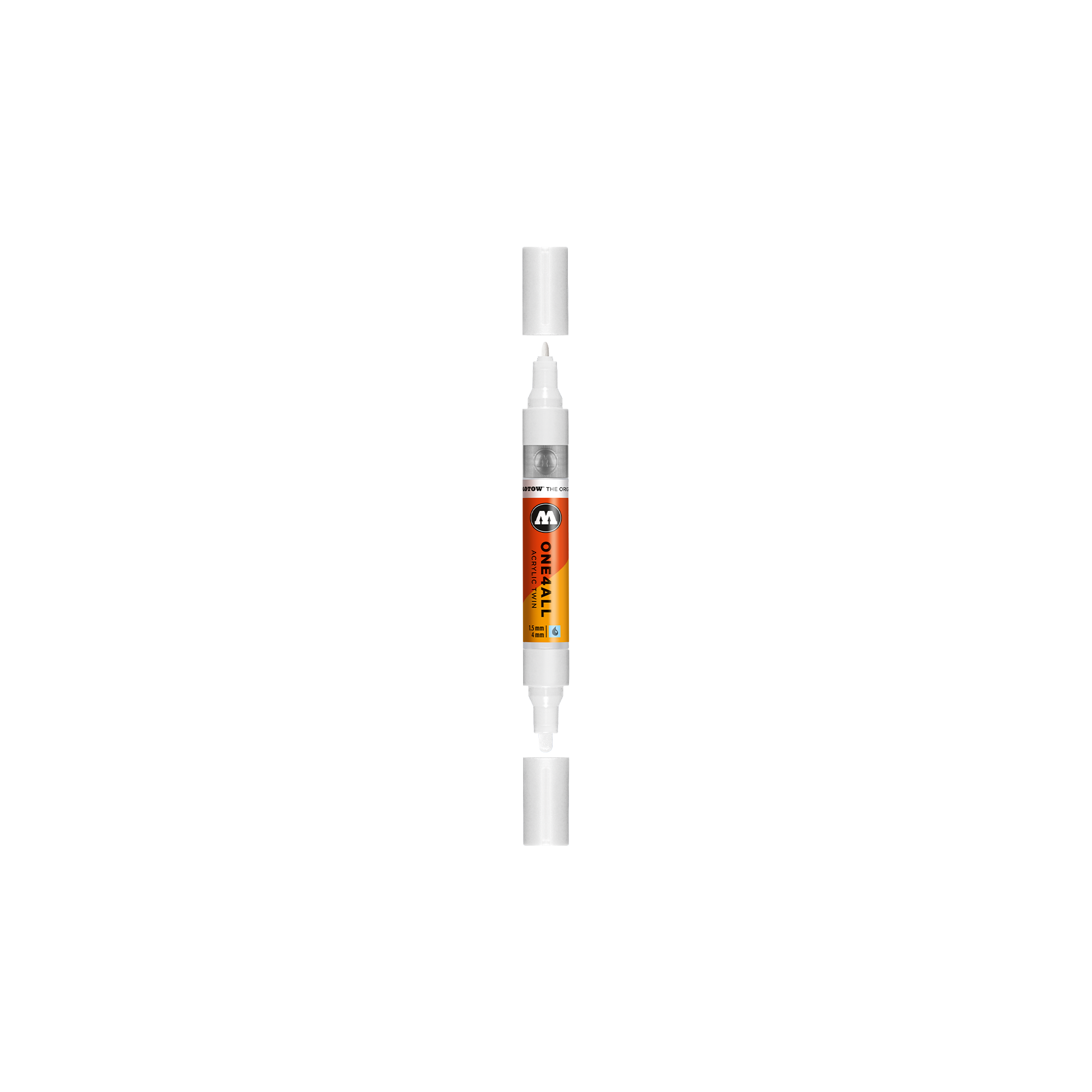 Acrylic marker One4All Twin 1,5/4mm #160 signal white