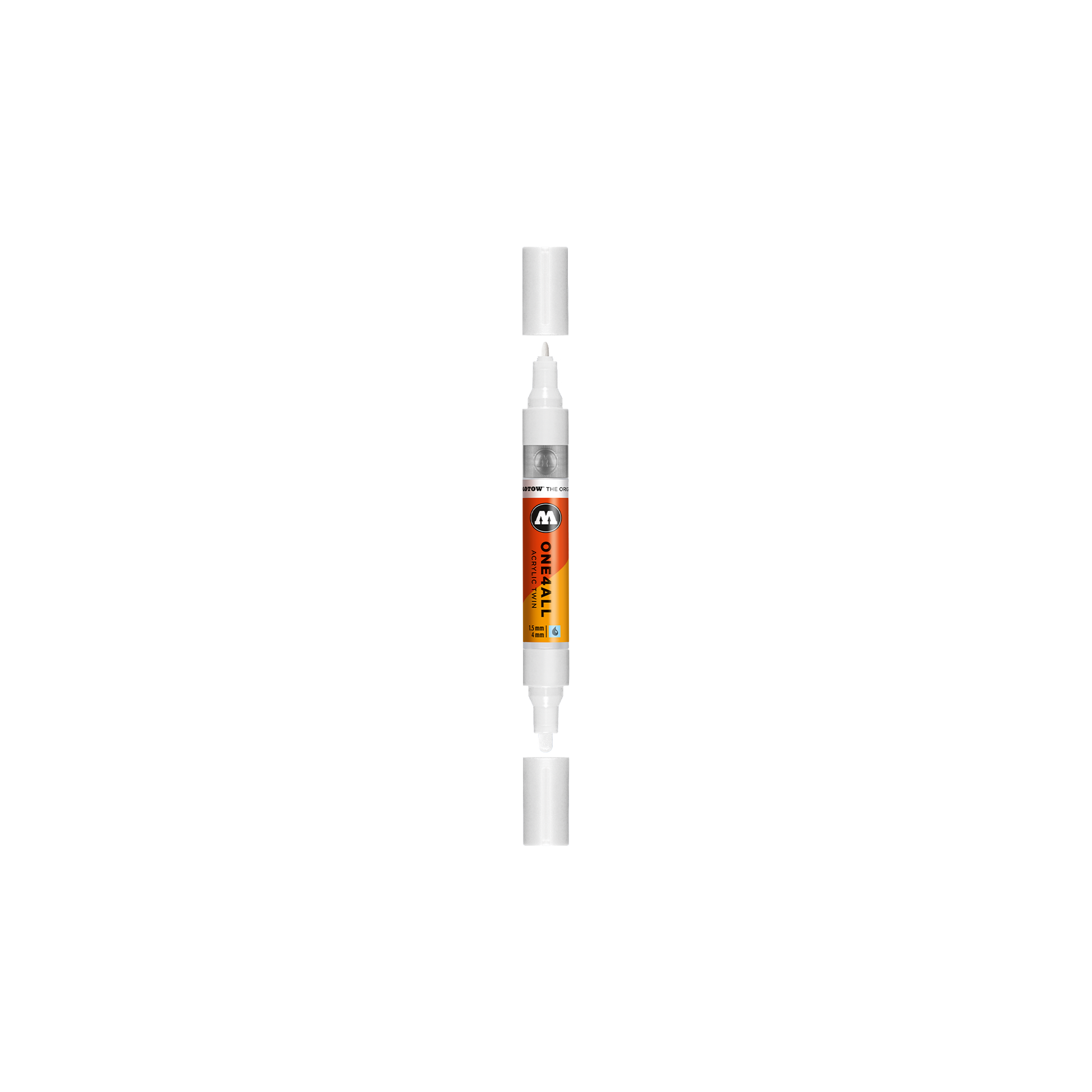 Acrylic marker One4All Twin 1,5/4mm #160 signal white