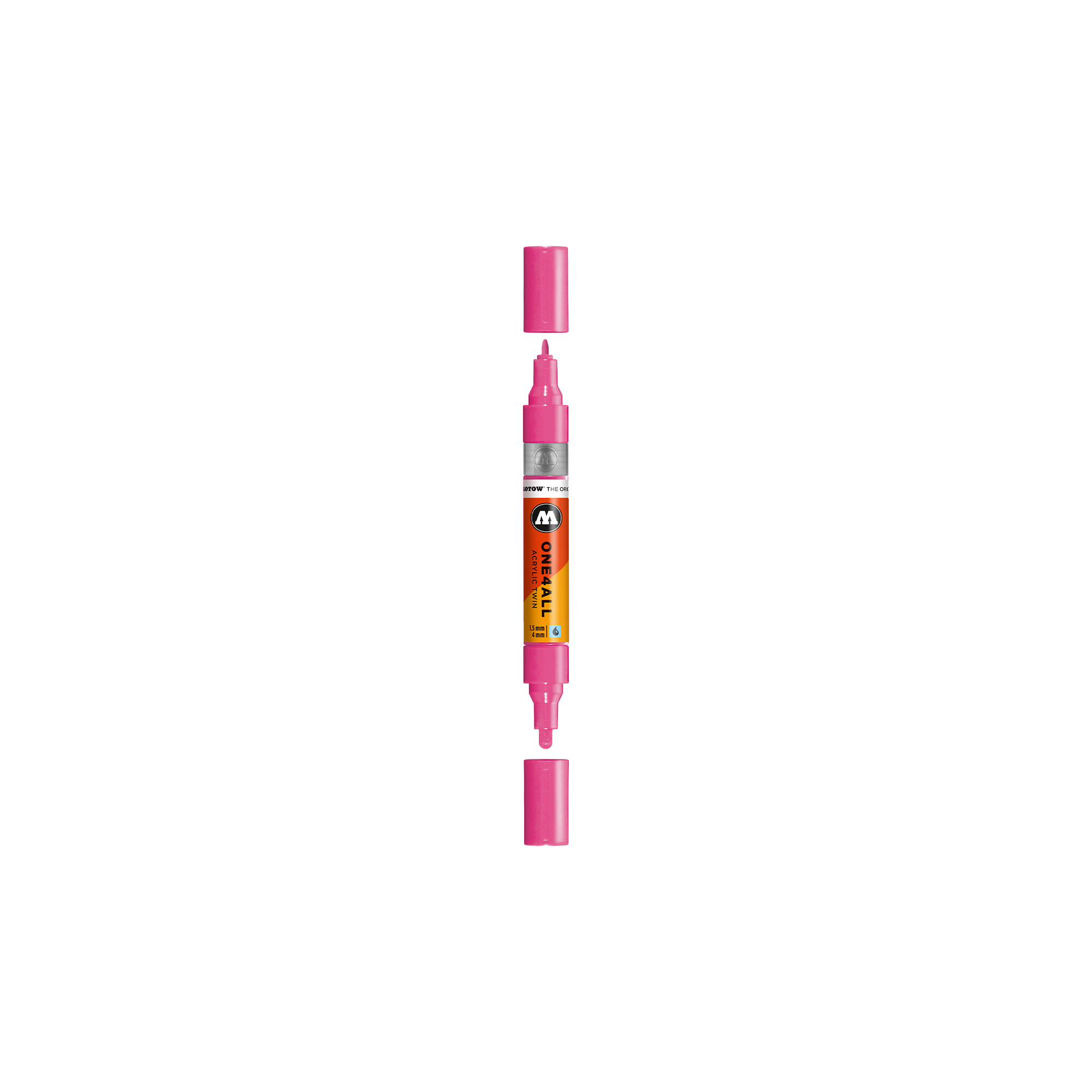 Acrylic marker One4All Twin 1,5/4mm #200 neon pink