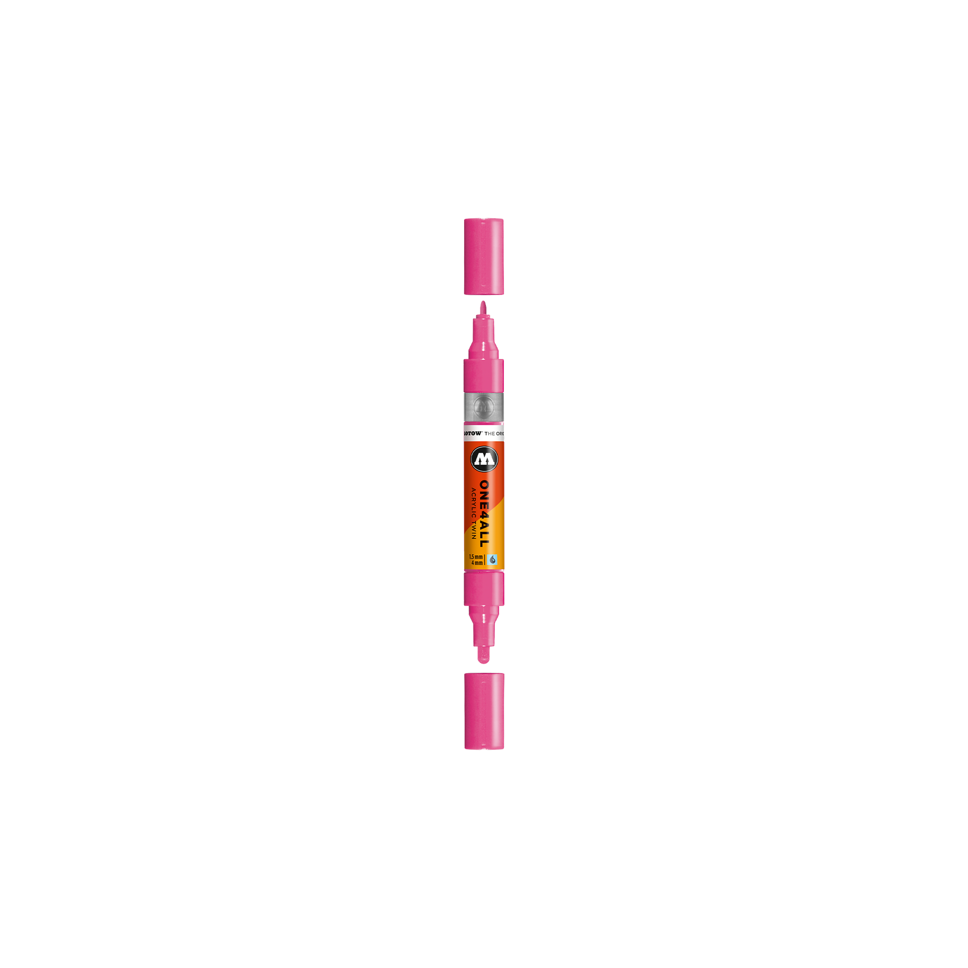 Acrylic marker One4All Twin 1,5/4mm #200 neon pink