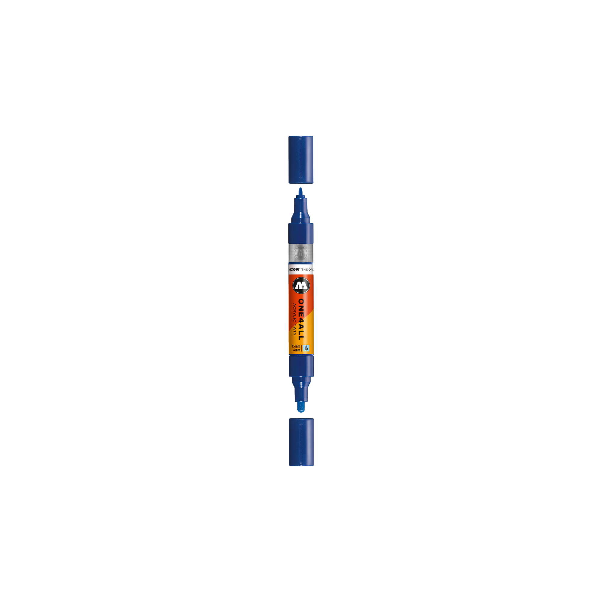 Acrylic marker One4All Twin 1,5/4mm #204 true blue