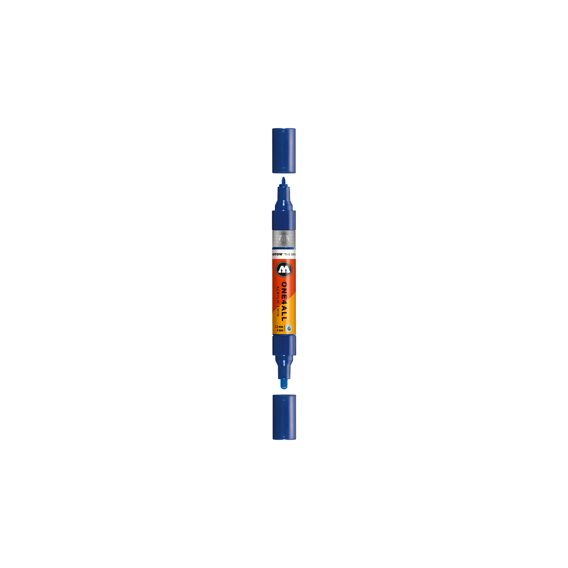 Acrylic marker One4All Twin 1,5/4mm #204 true blue