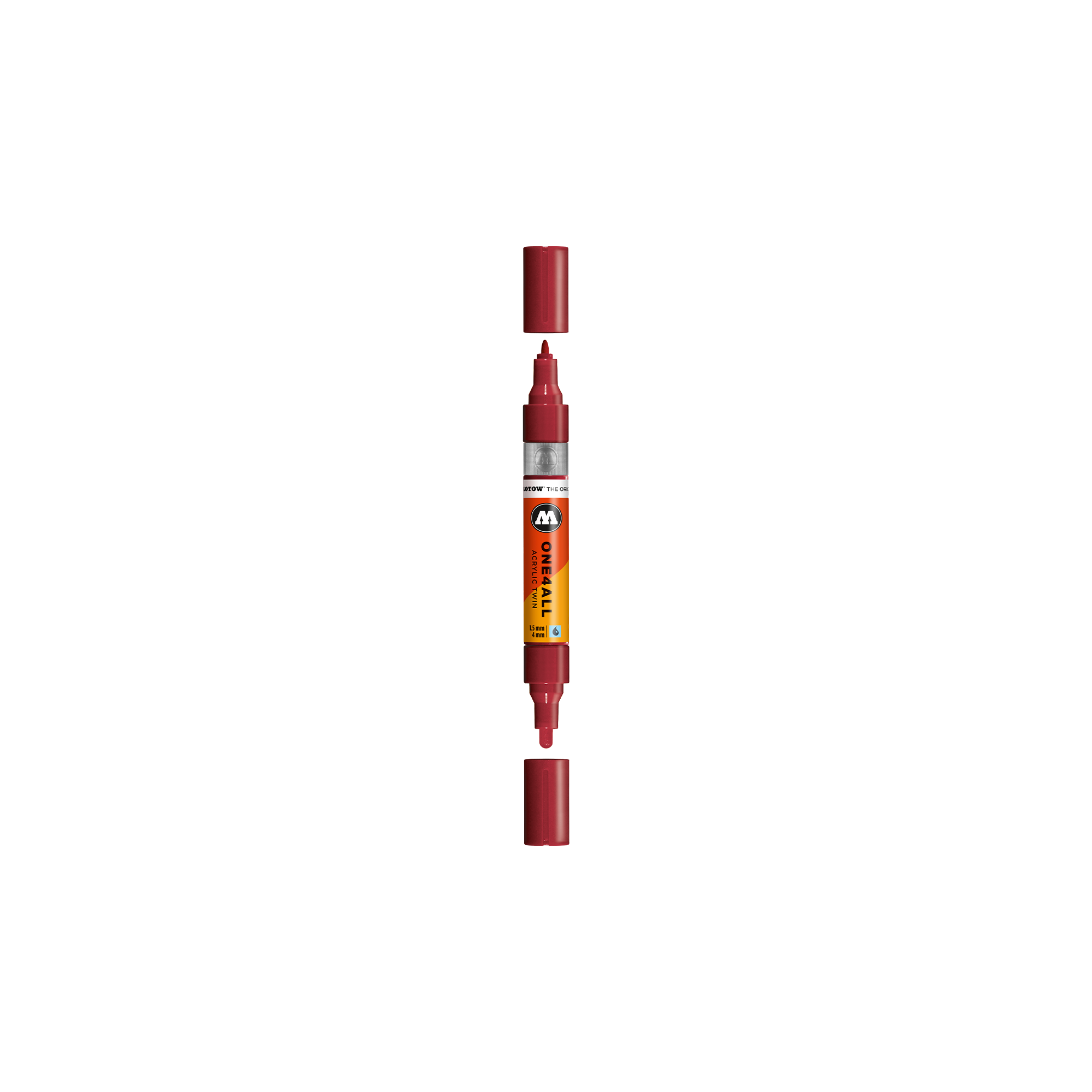 Acrylic marker One4All Twin 1,5/4mm #086 burgundy