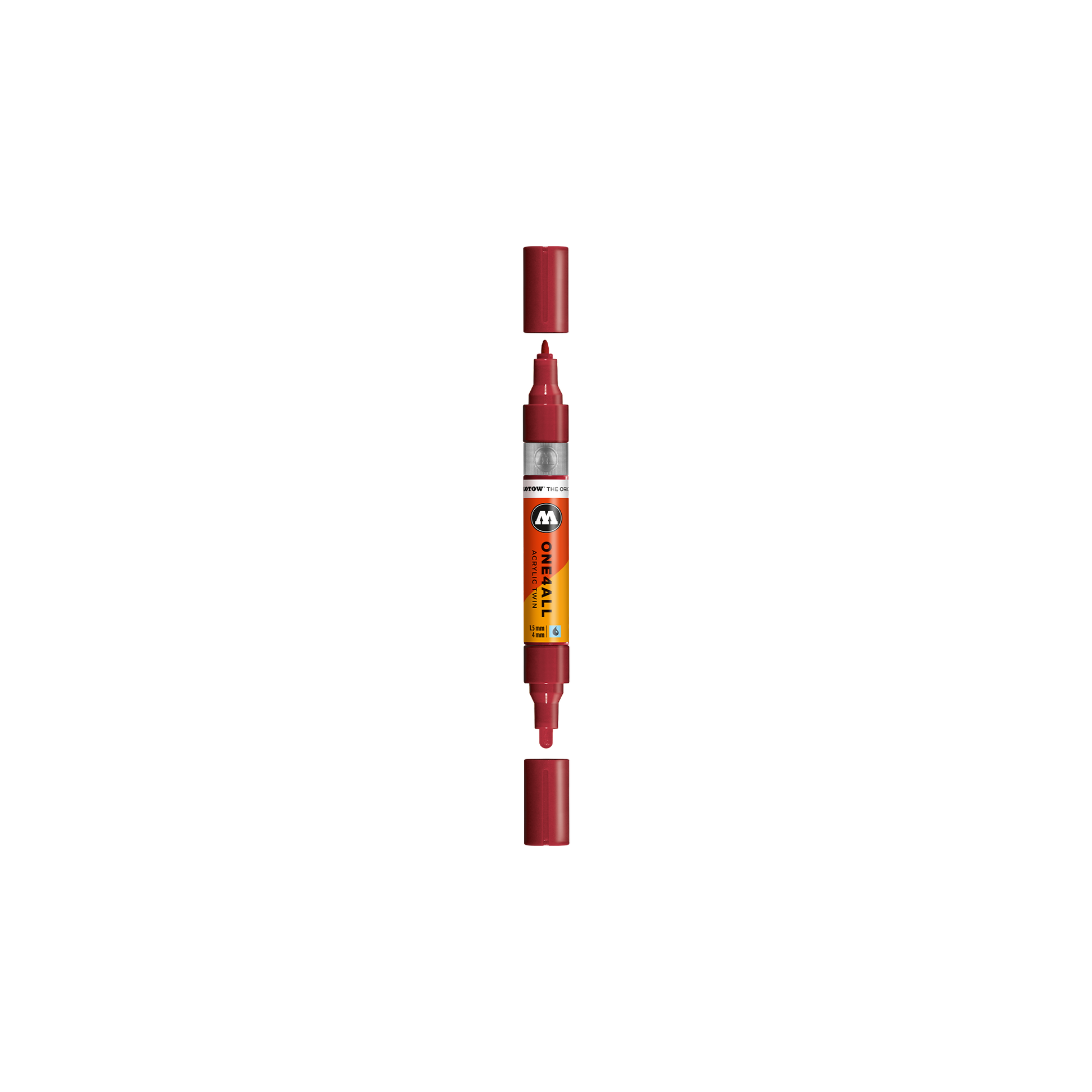 Acrylic marker One4All Twin 1,5/4mm #086 burgundy