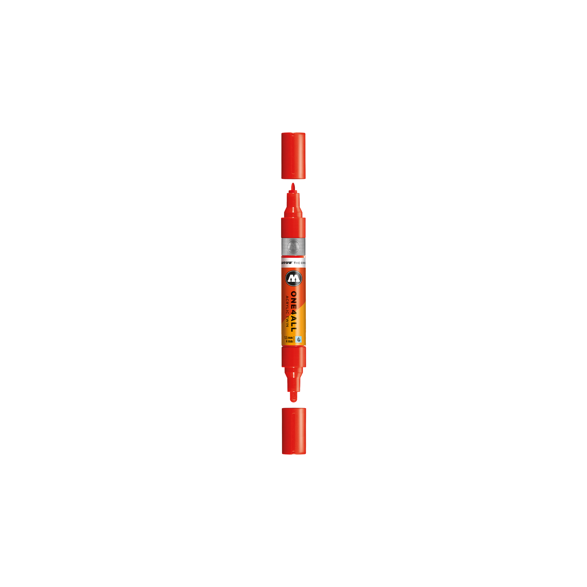Acrylic marker One4All Twin 1,5/4mm #013 traffic red