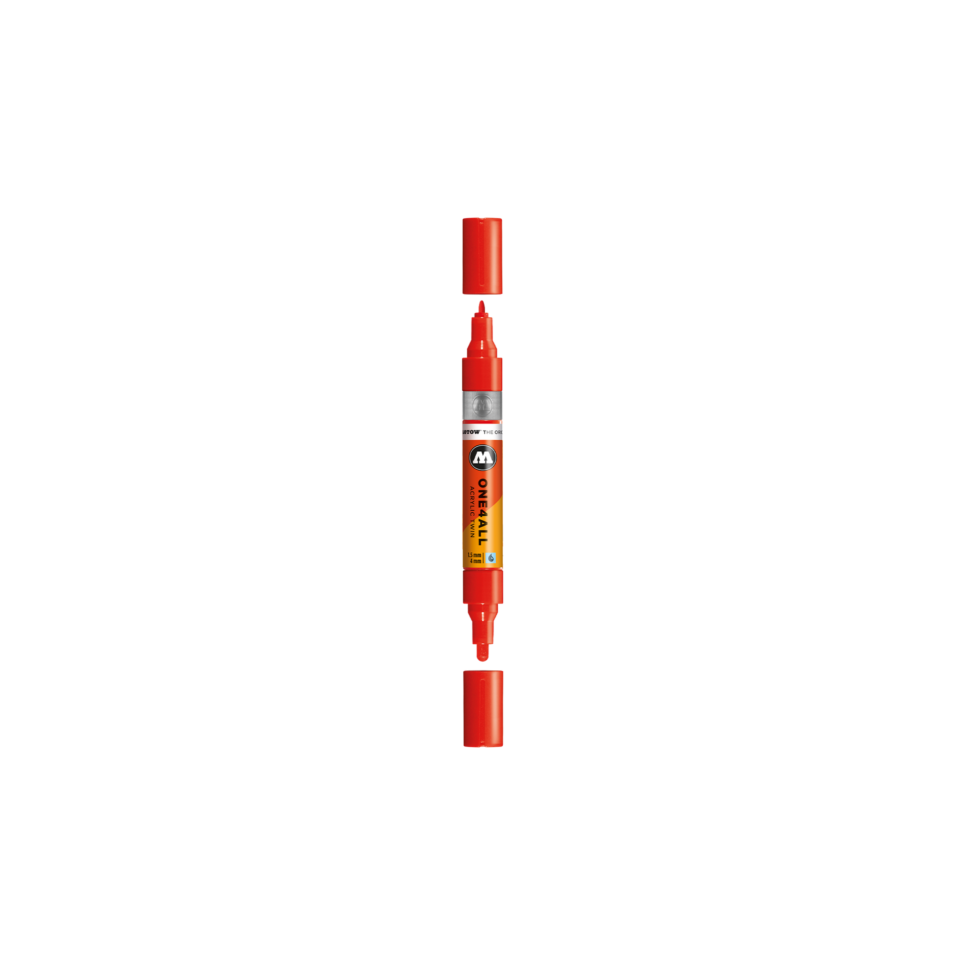 Acrylic marker One4All Twin 1,5/4mm #013 traffic red